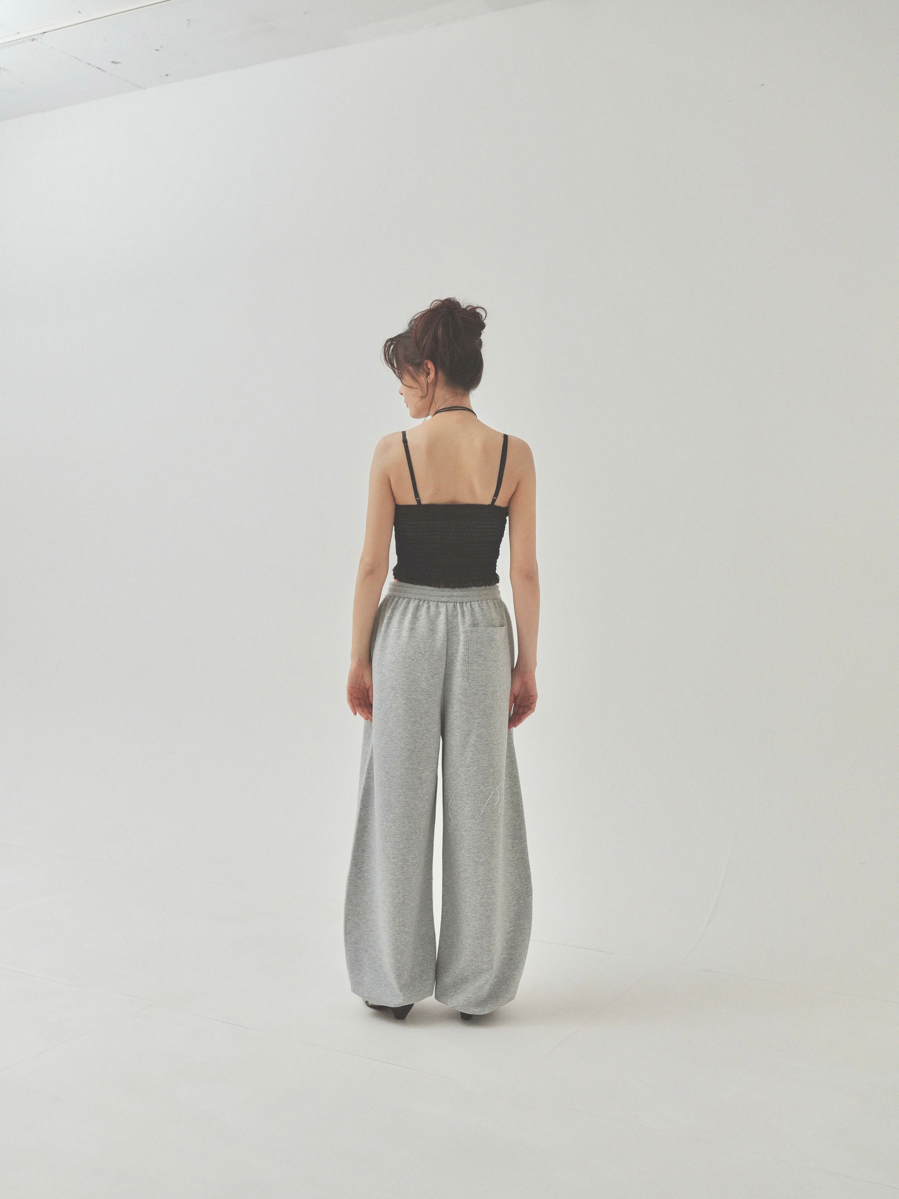 dot lace corset camisole