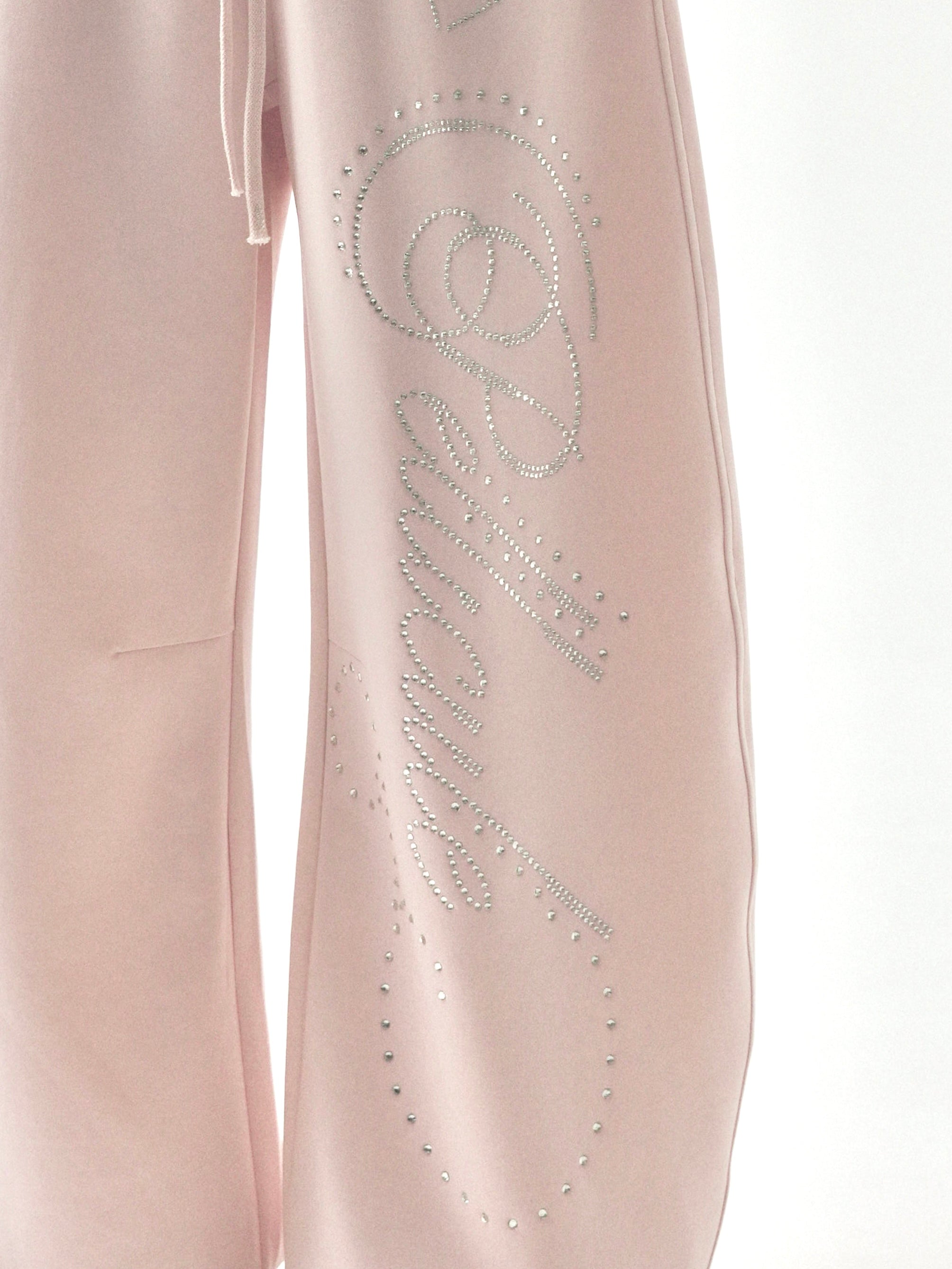 stone-deco sweat pants