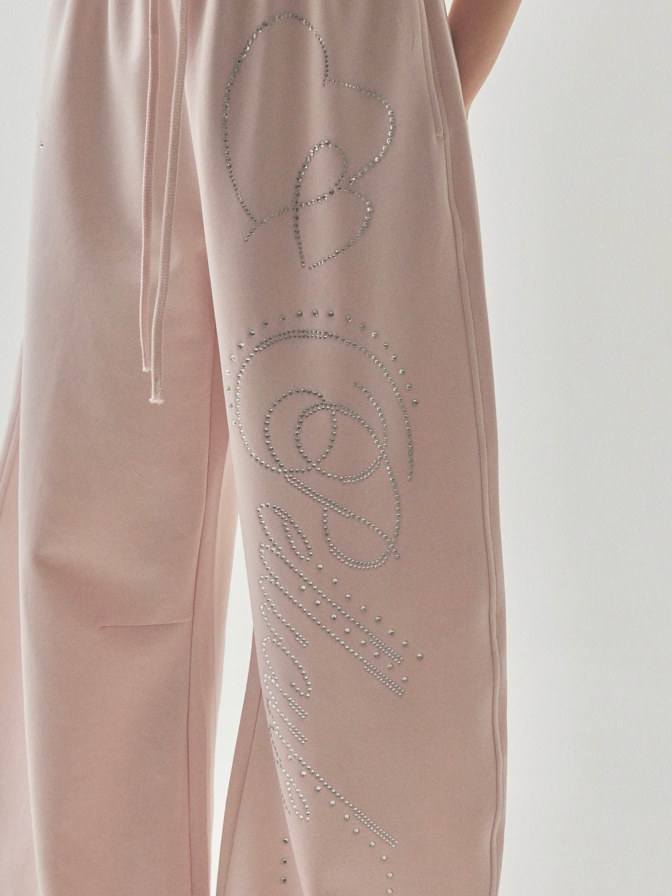 【一部予約】stone-deco sweat pants