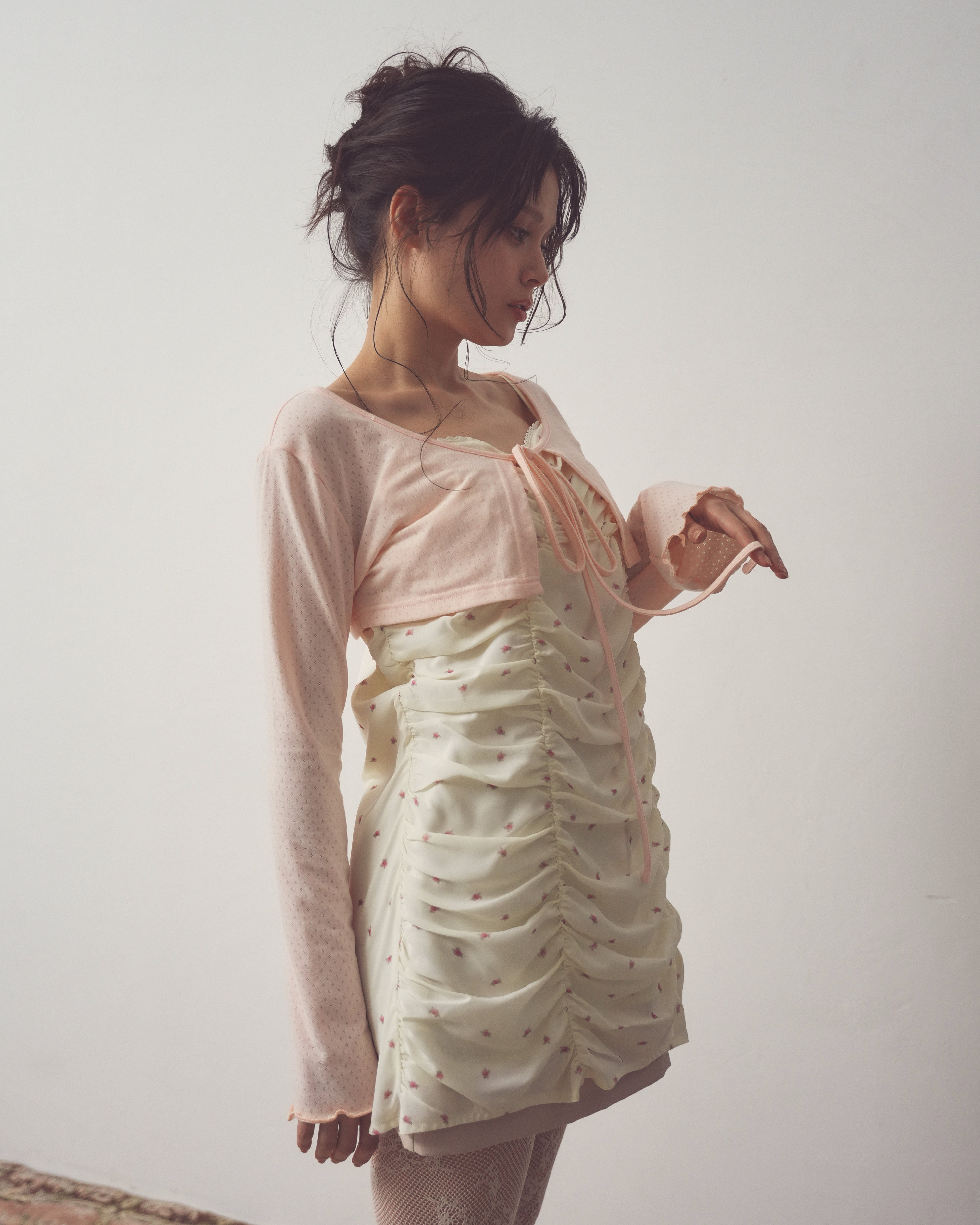 girlish gather mini onepiece