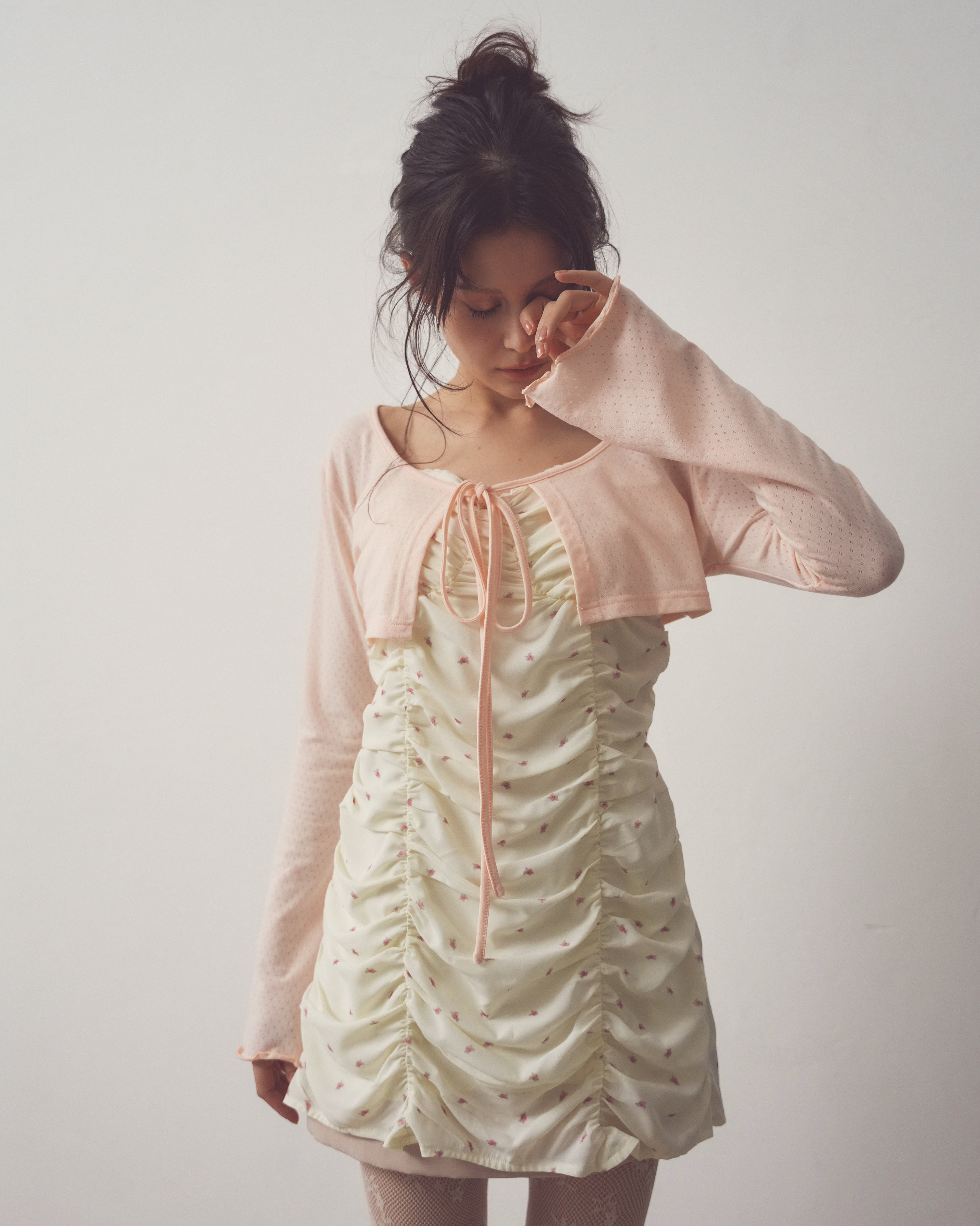 girlish gather mini onepiece