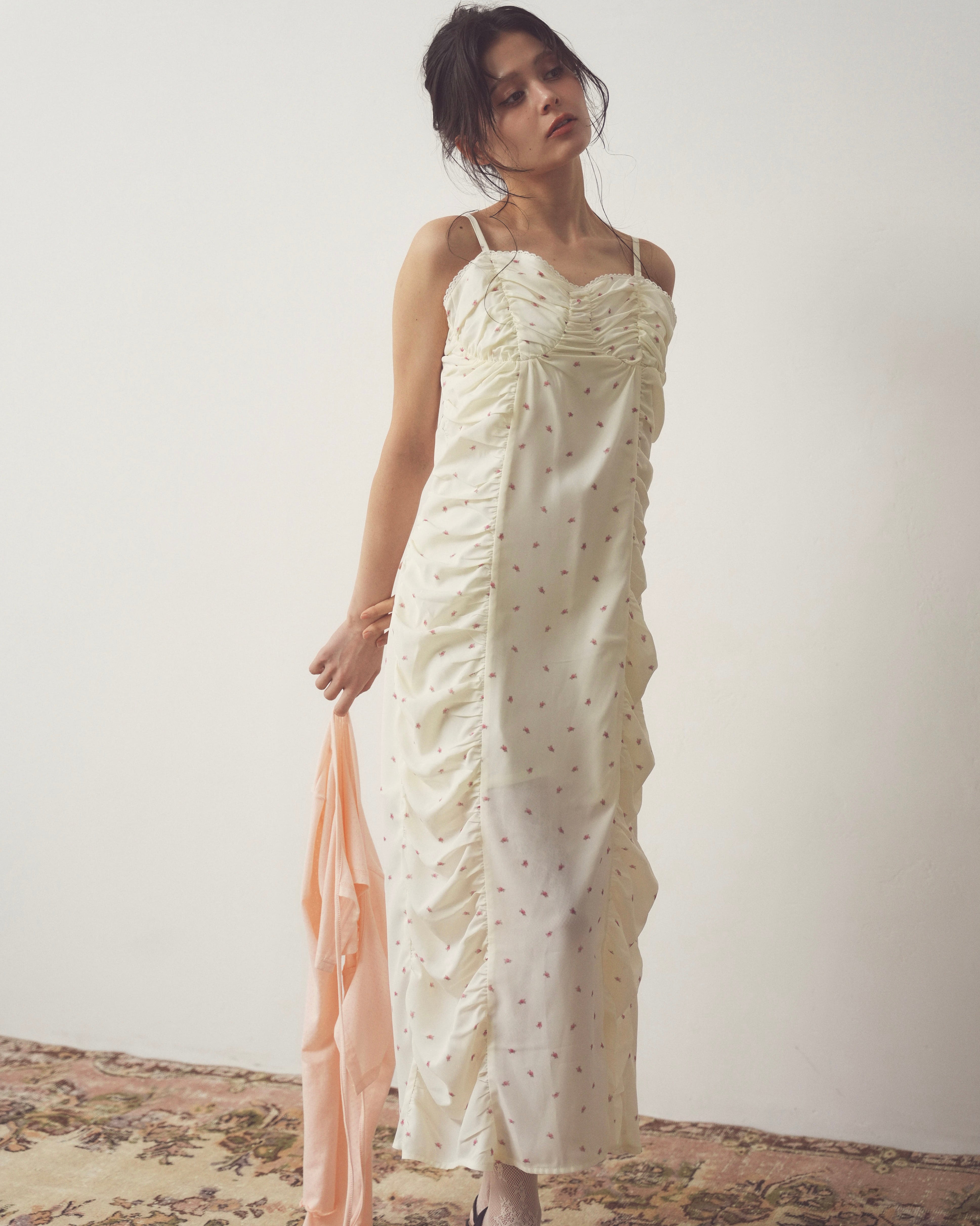 flower chiffon long onepiece