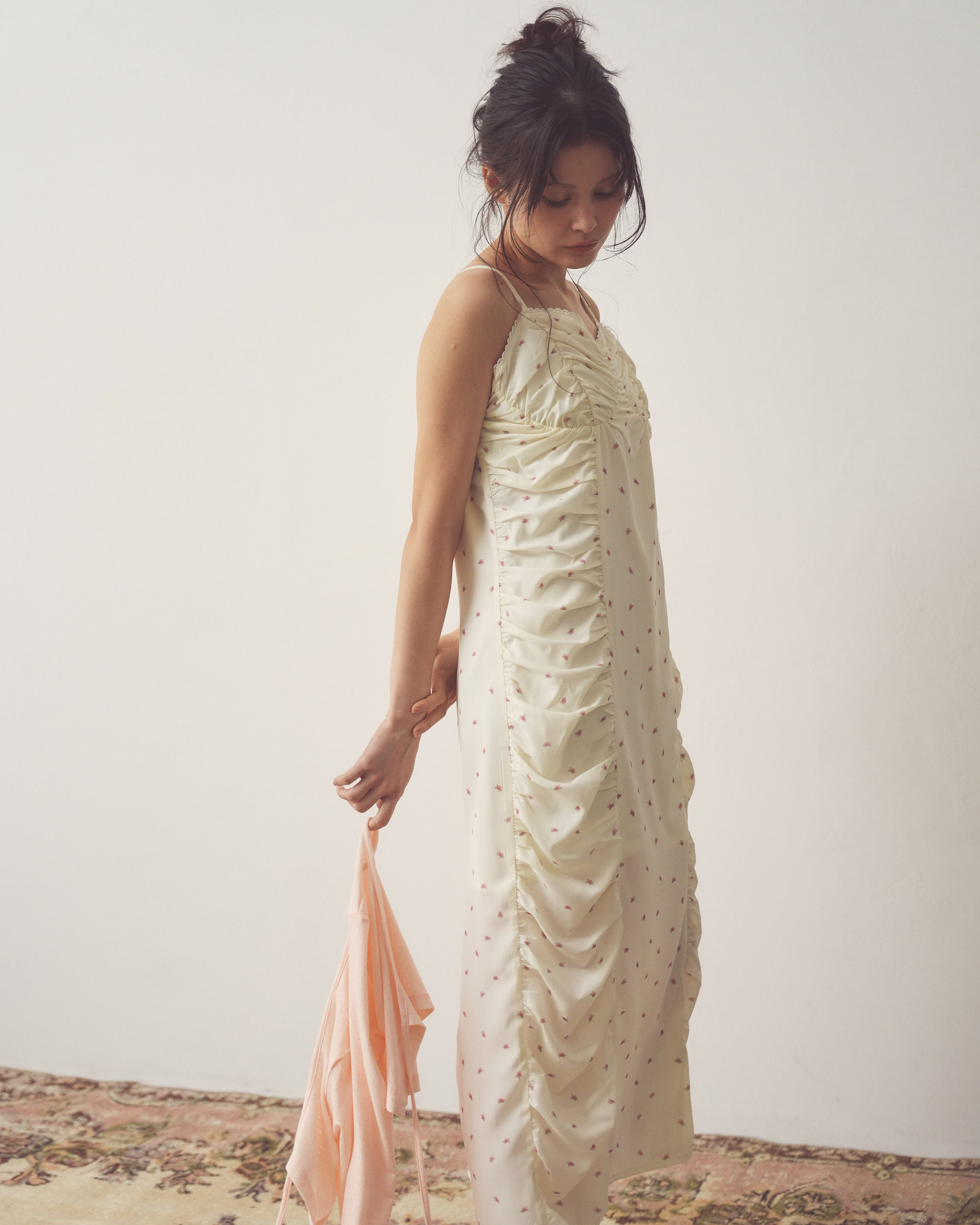 flower chiffon long onepiece