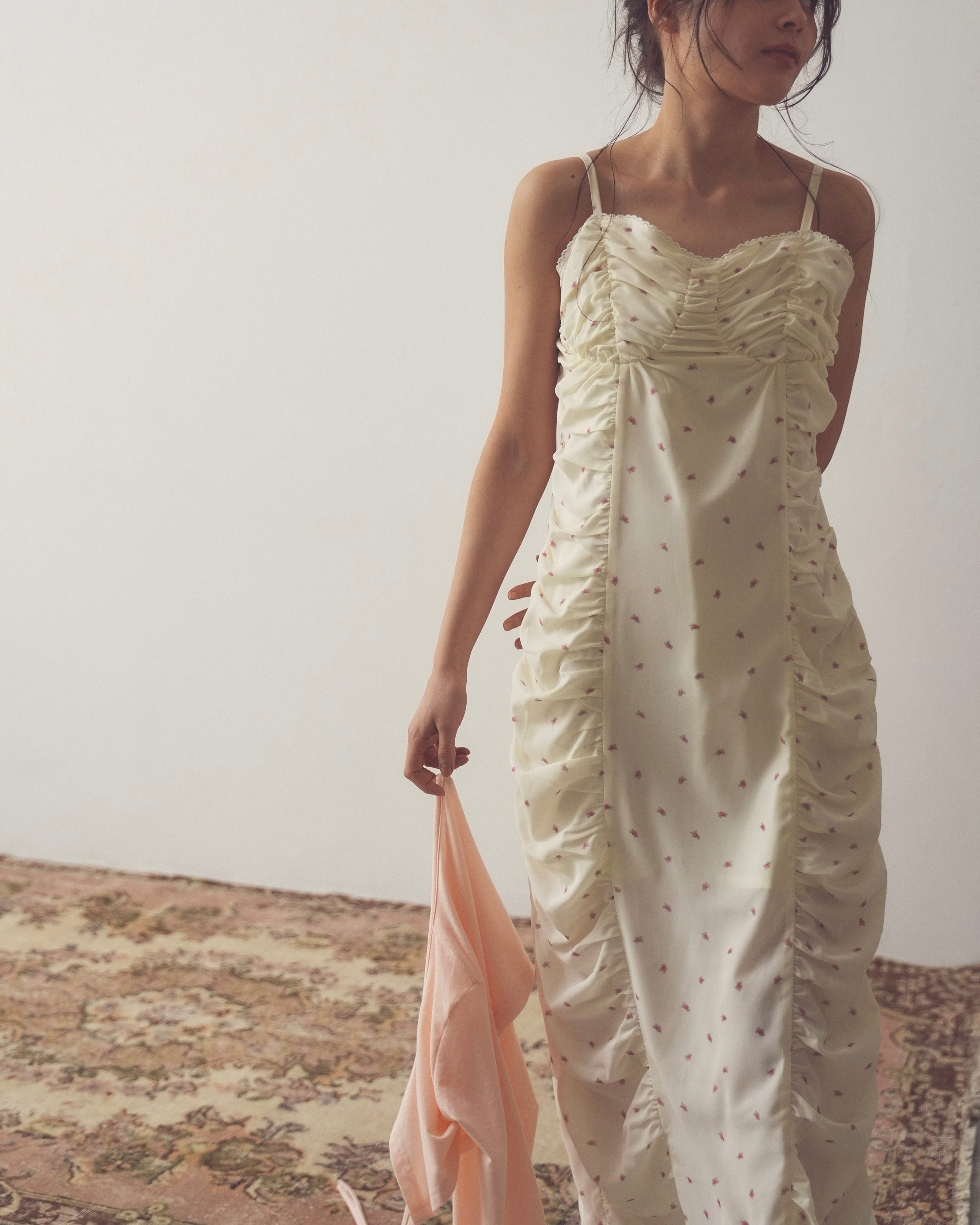 flower chiffon long onepiece