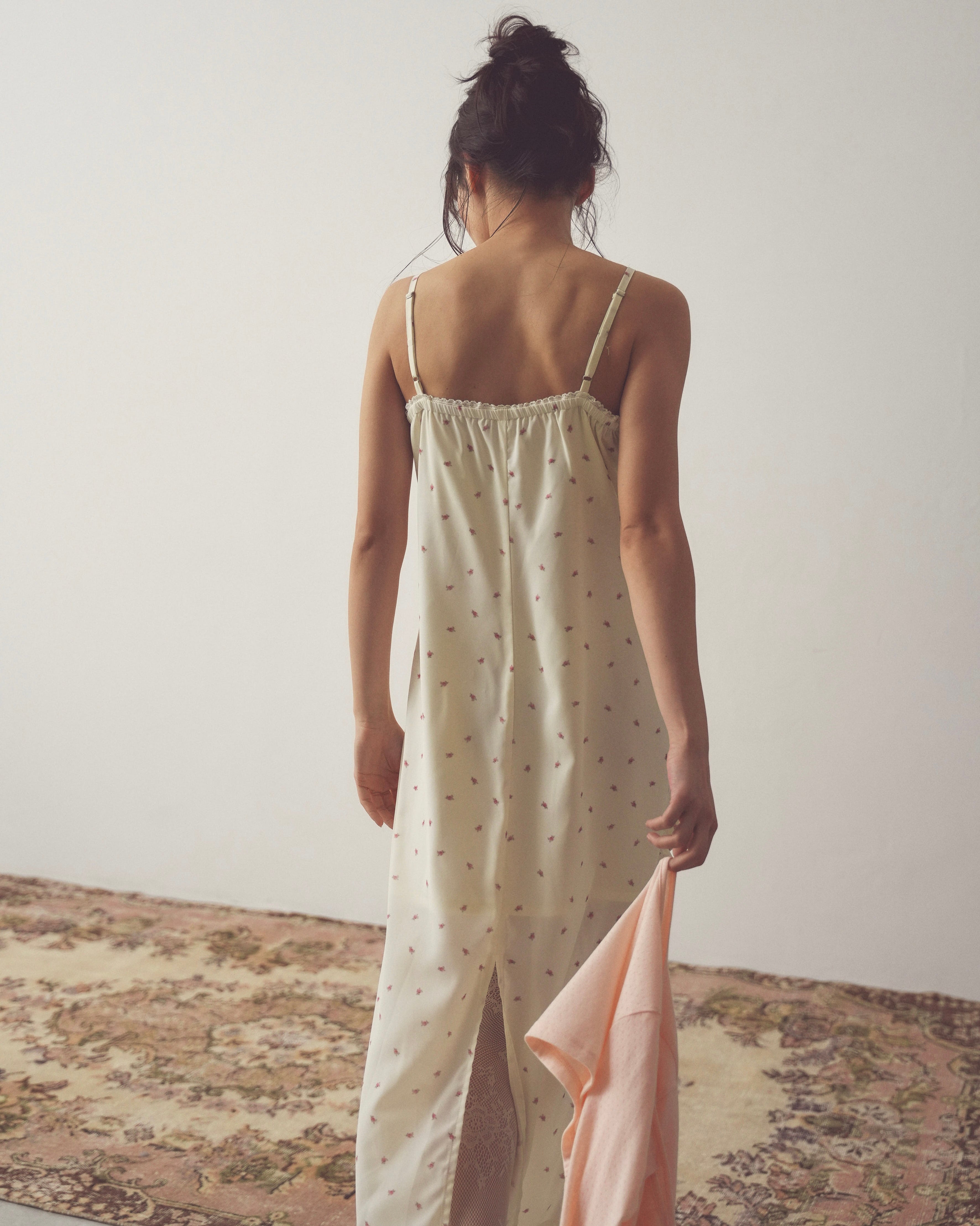 flower chiffon long onepiece