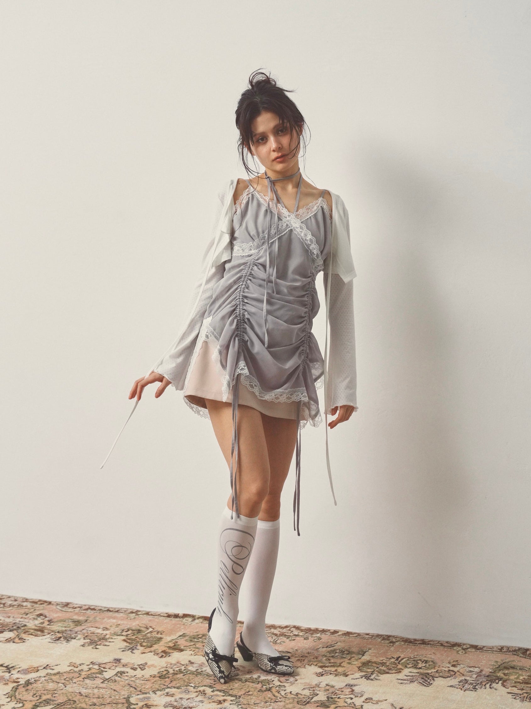 chiffon gather mini op