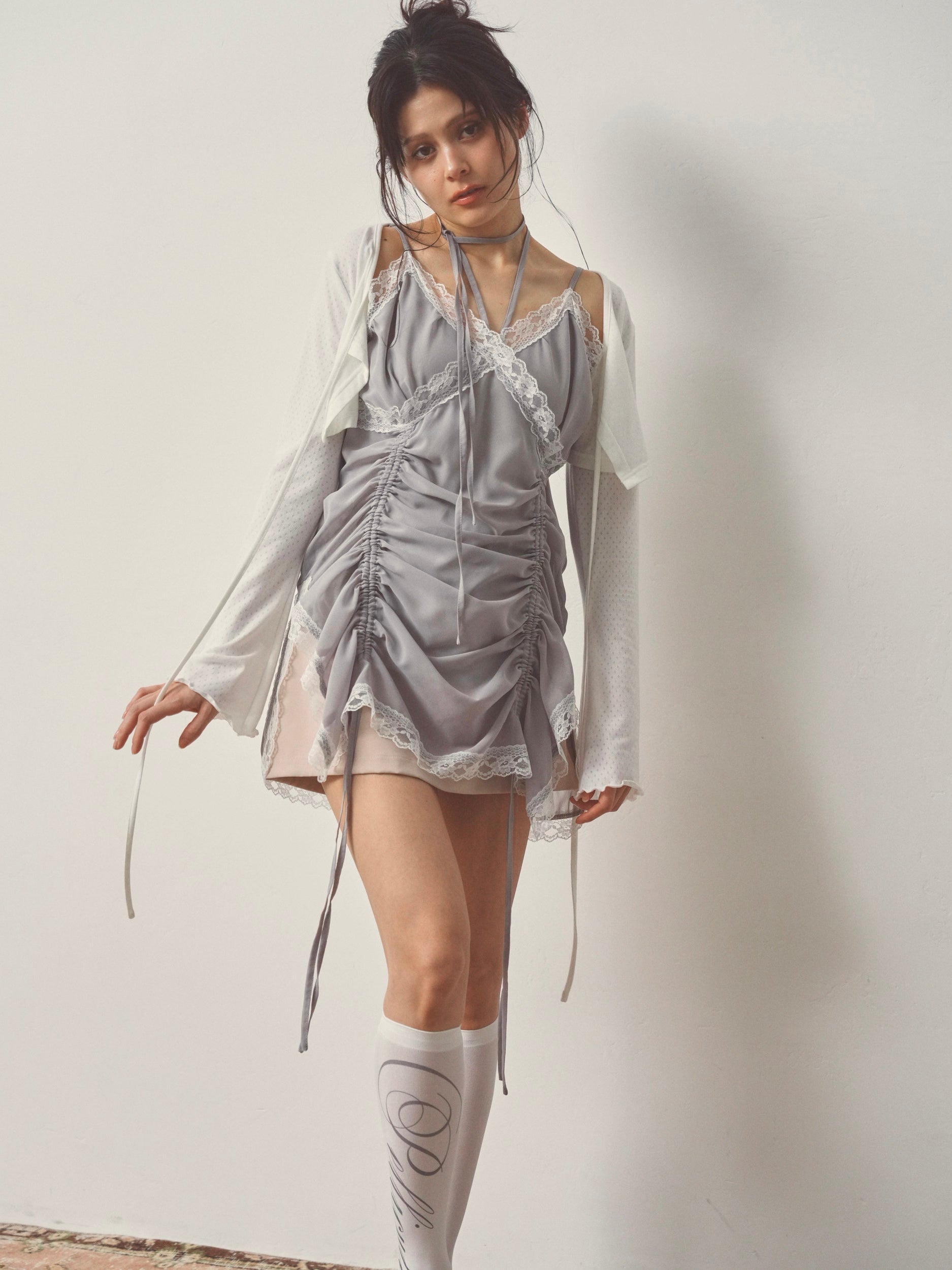 chiffon gather mini op