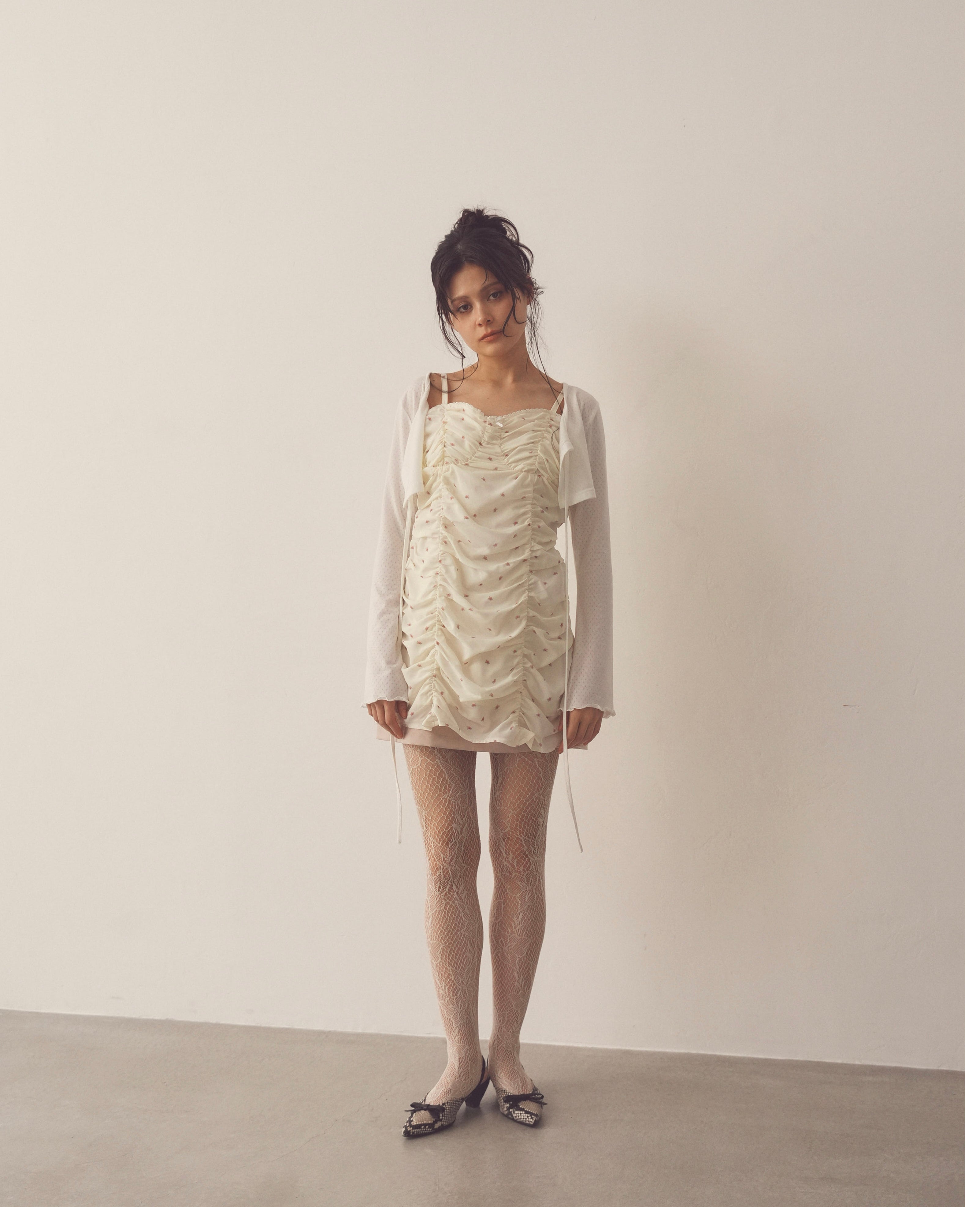 girlish gather mini onepiece