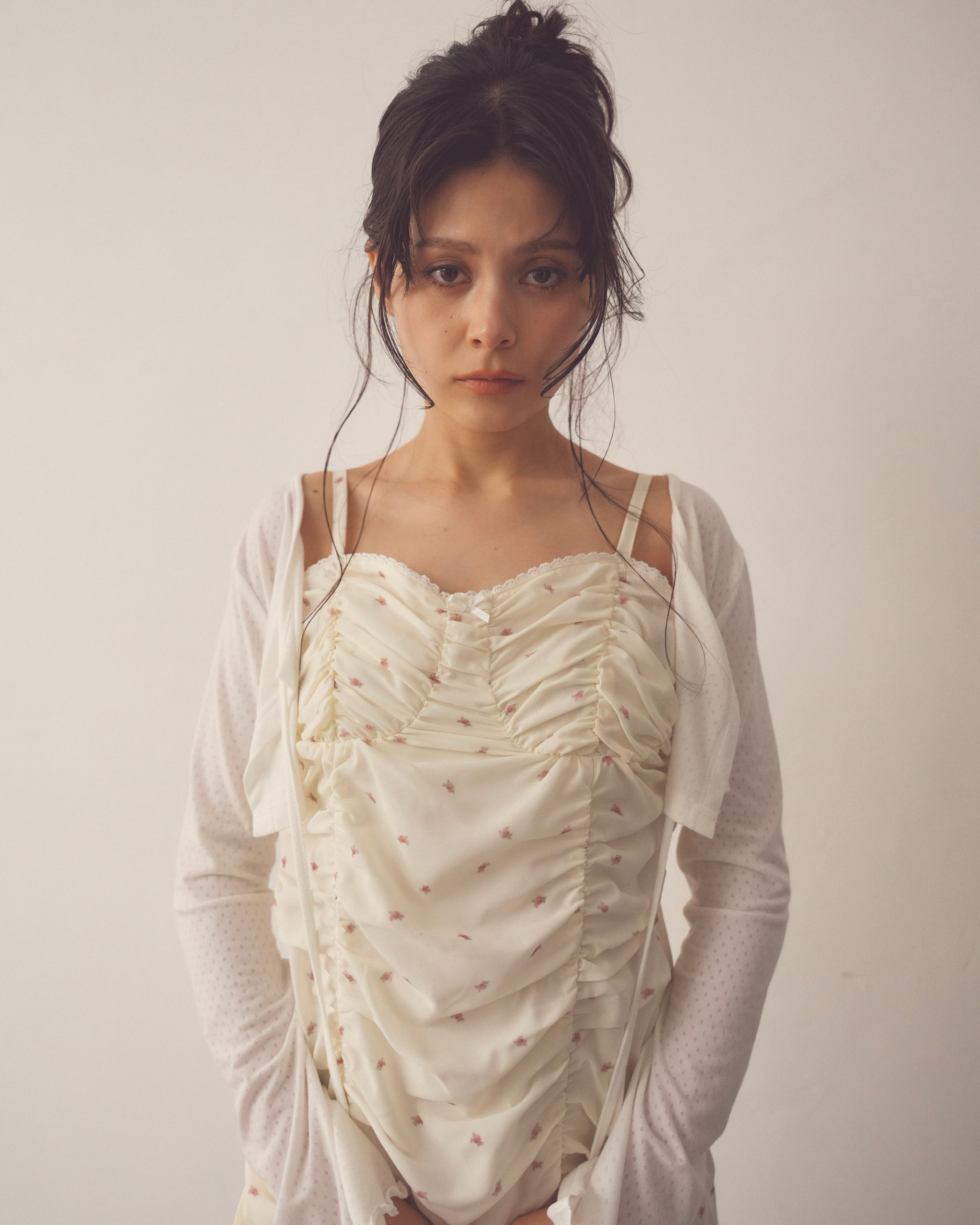 girlish gather mini onepiece