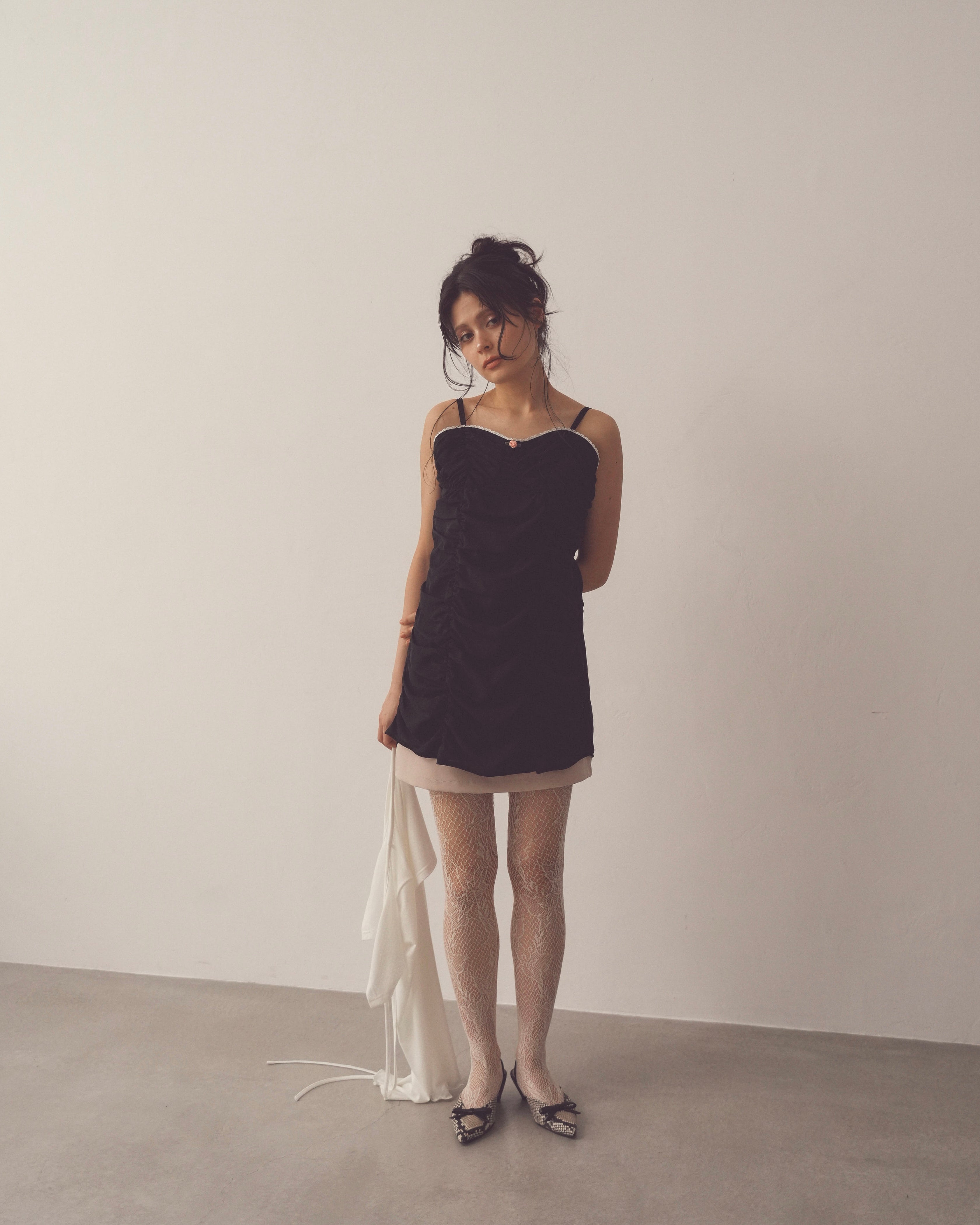 girlish gather mini onepiece