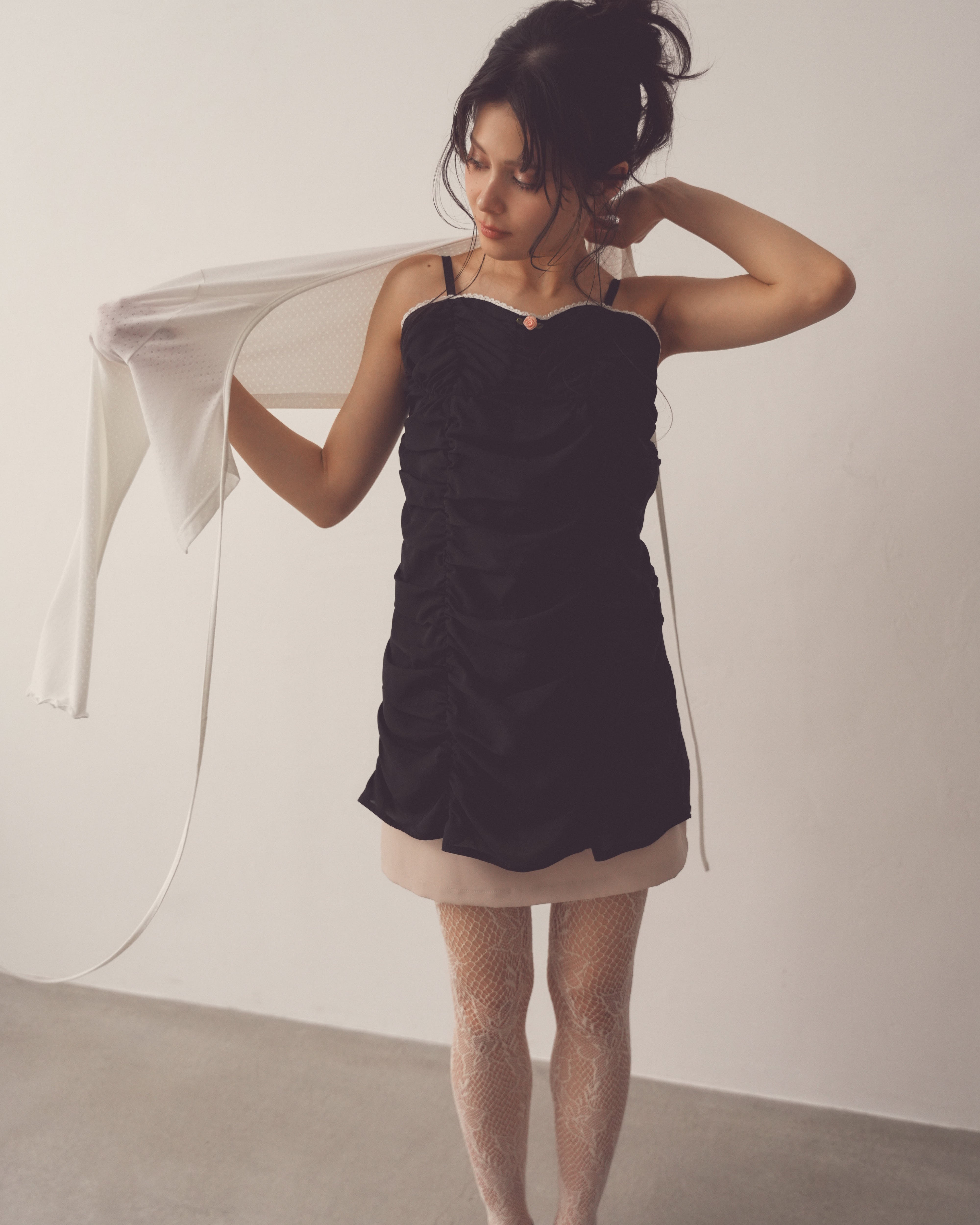 girlish gather mini onepiece