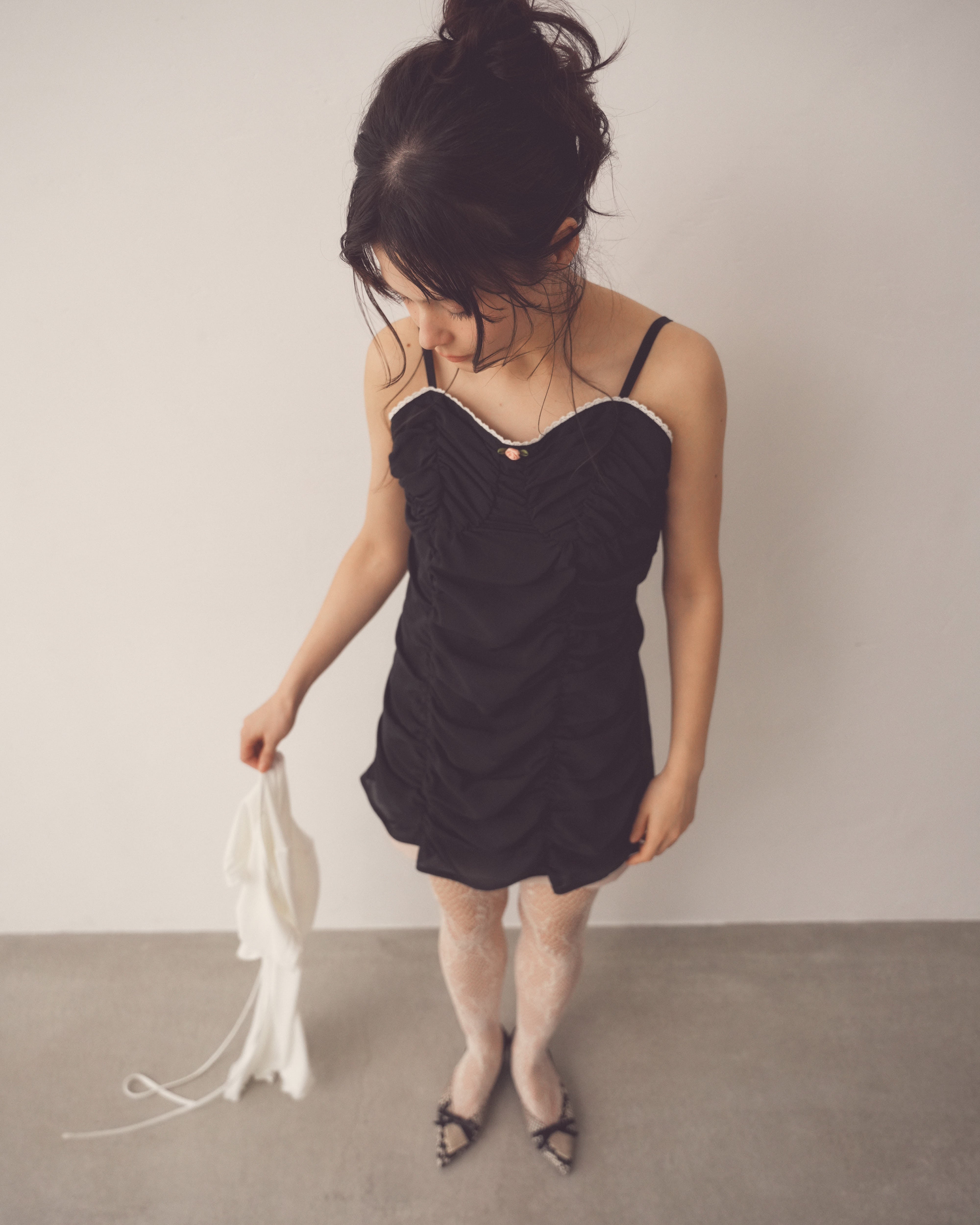 girlish gather mini onepiece