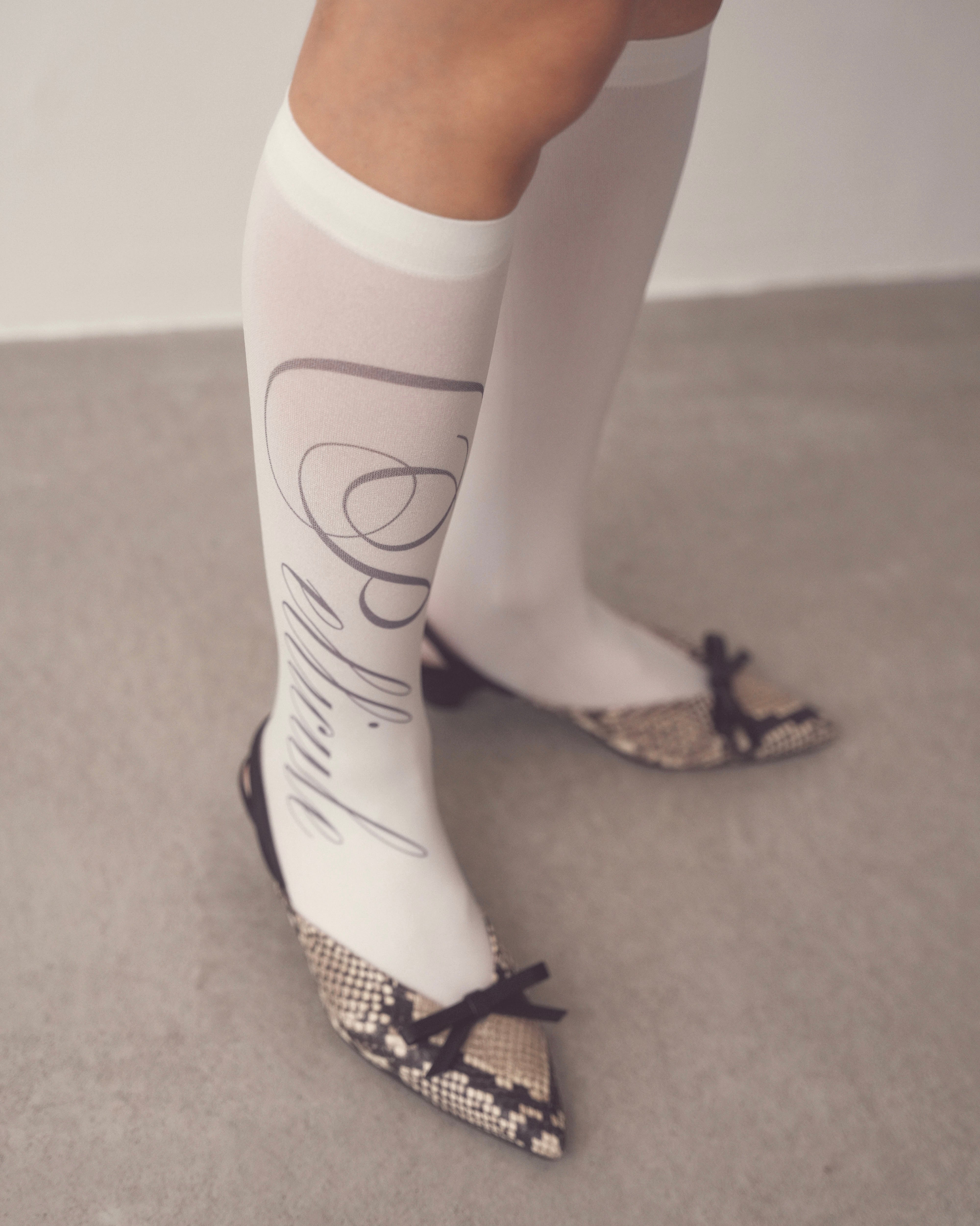 lettering socks