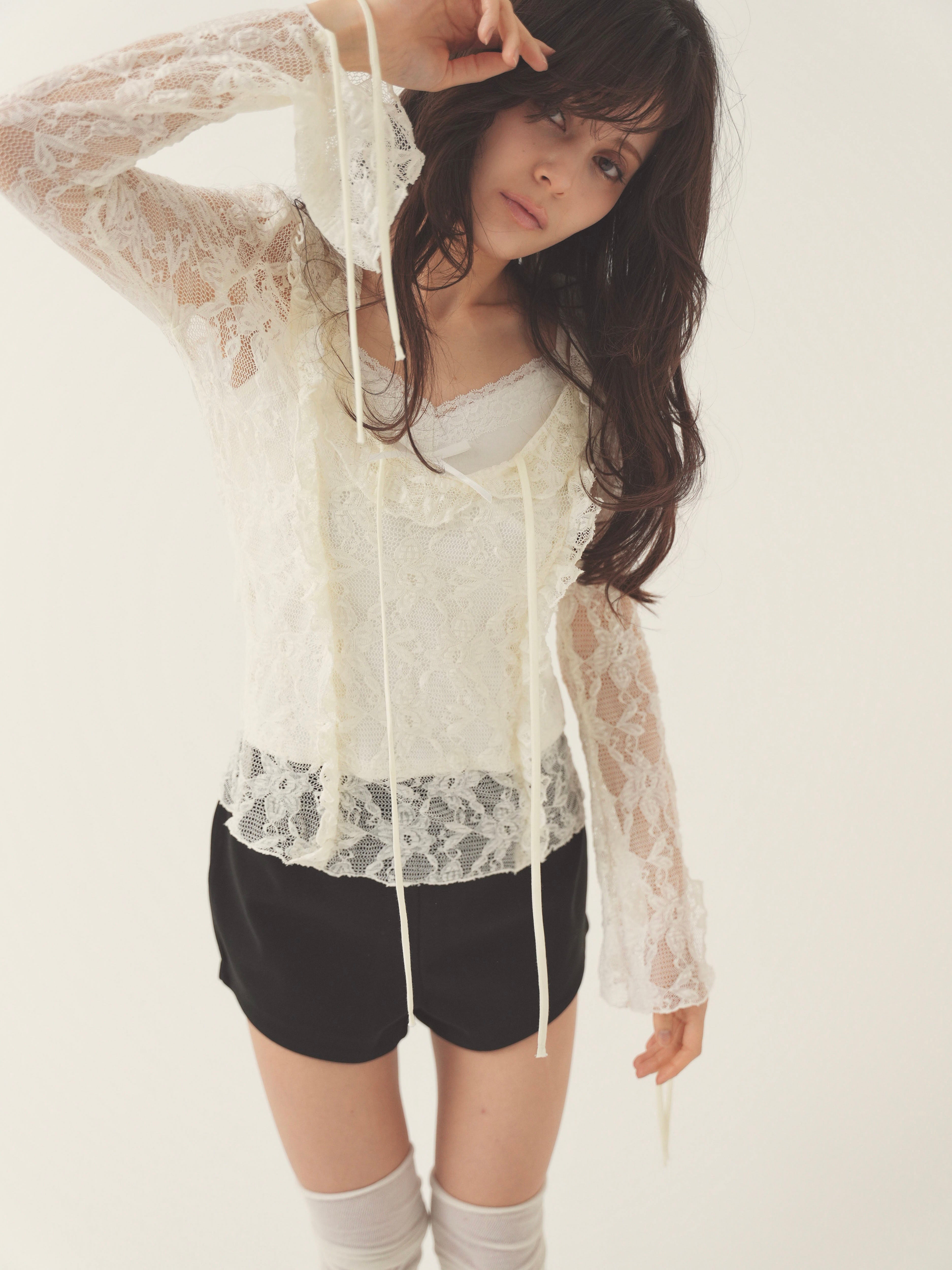 layered lacy tops