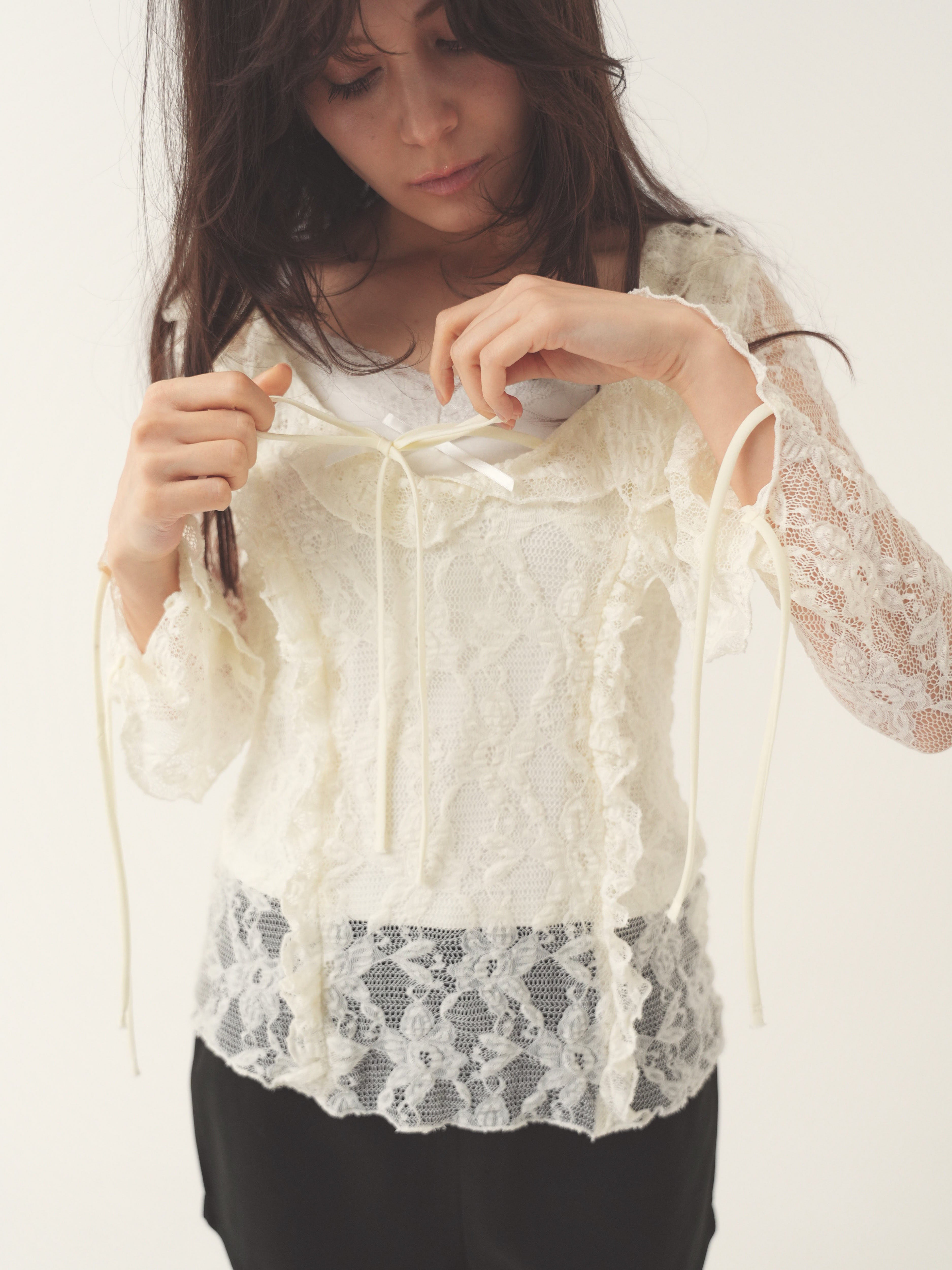 layered lacy tops