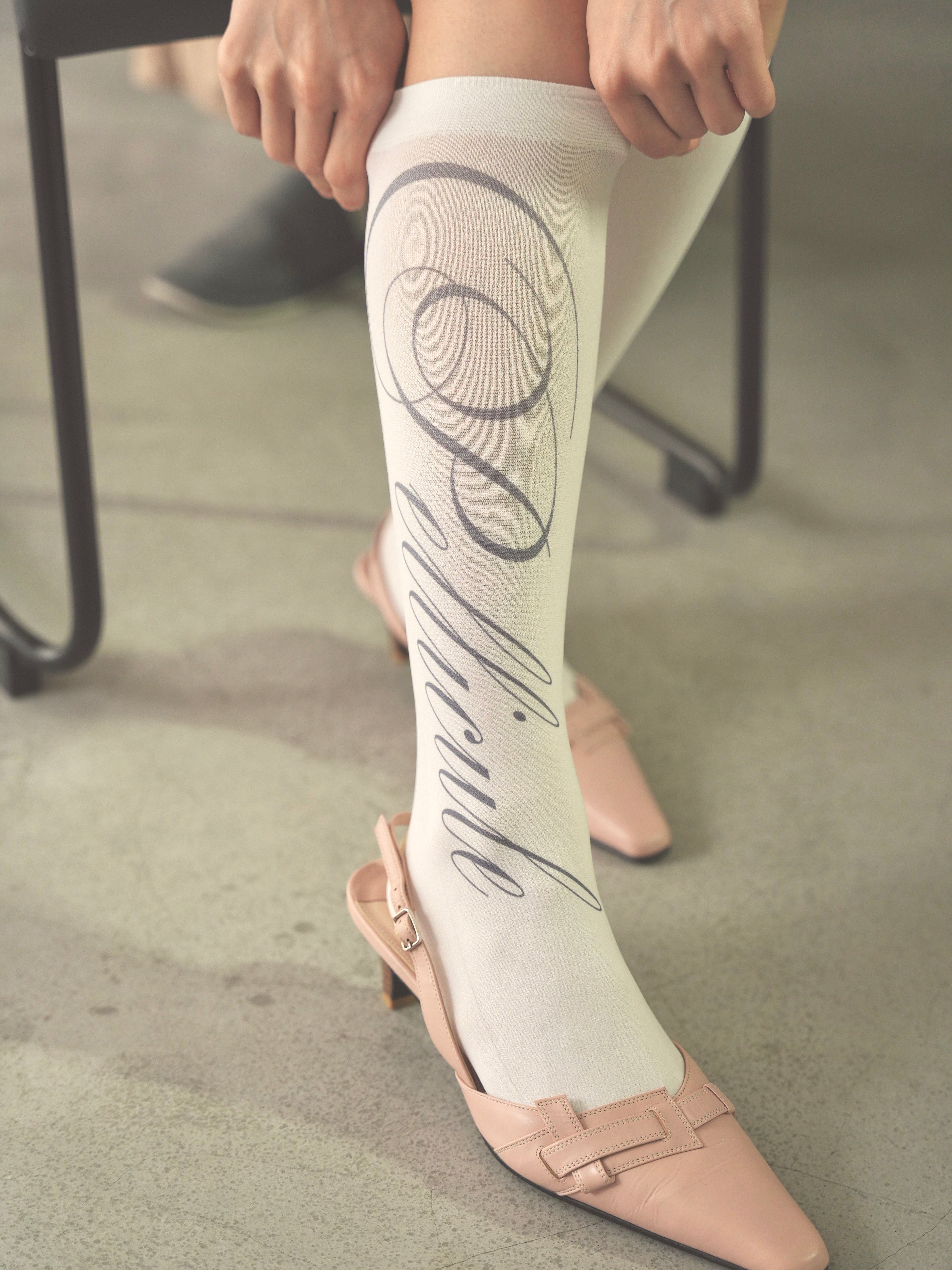 lettering socks
