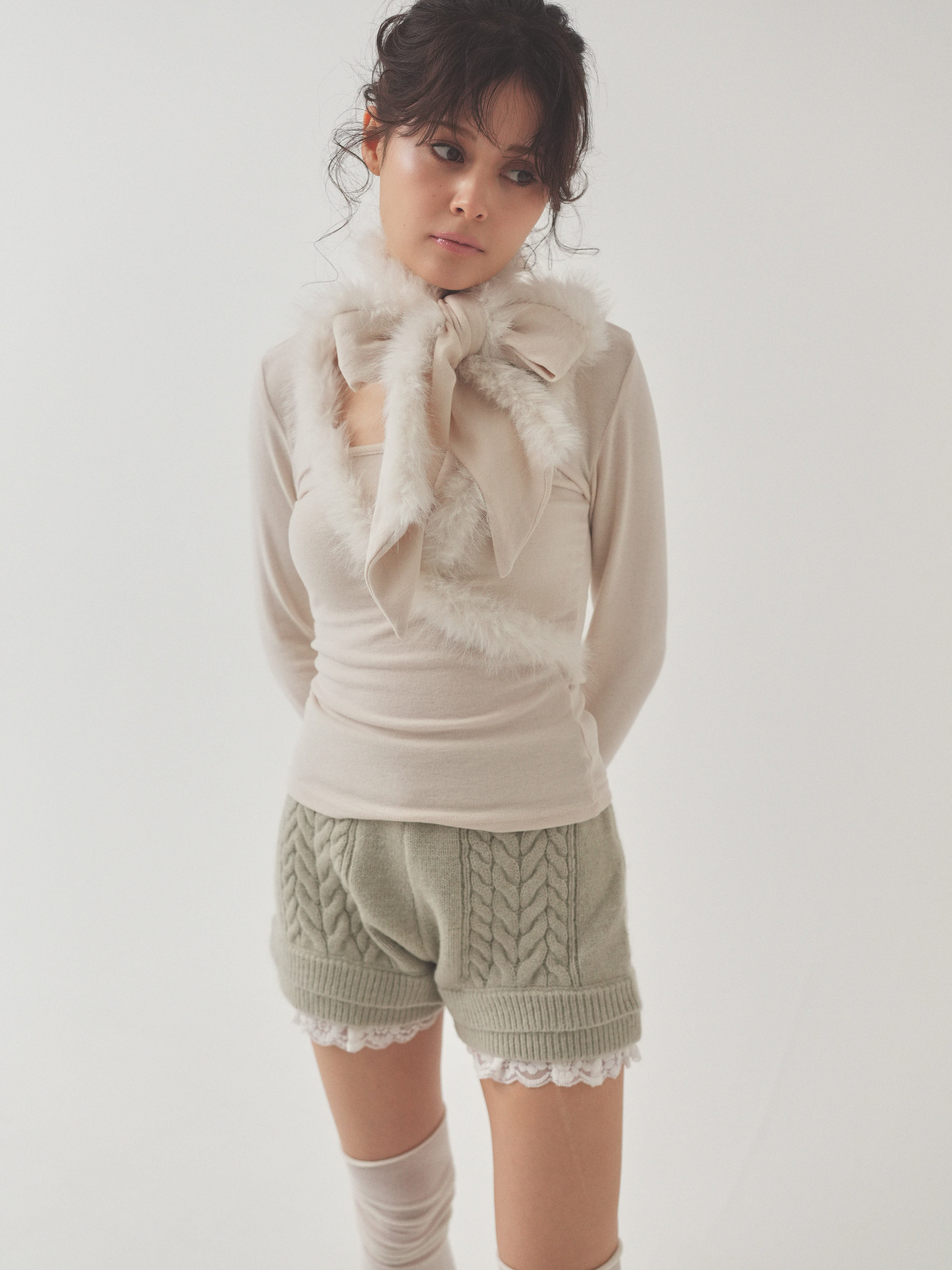 baby fur - tie tops