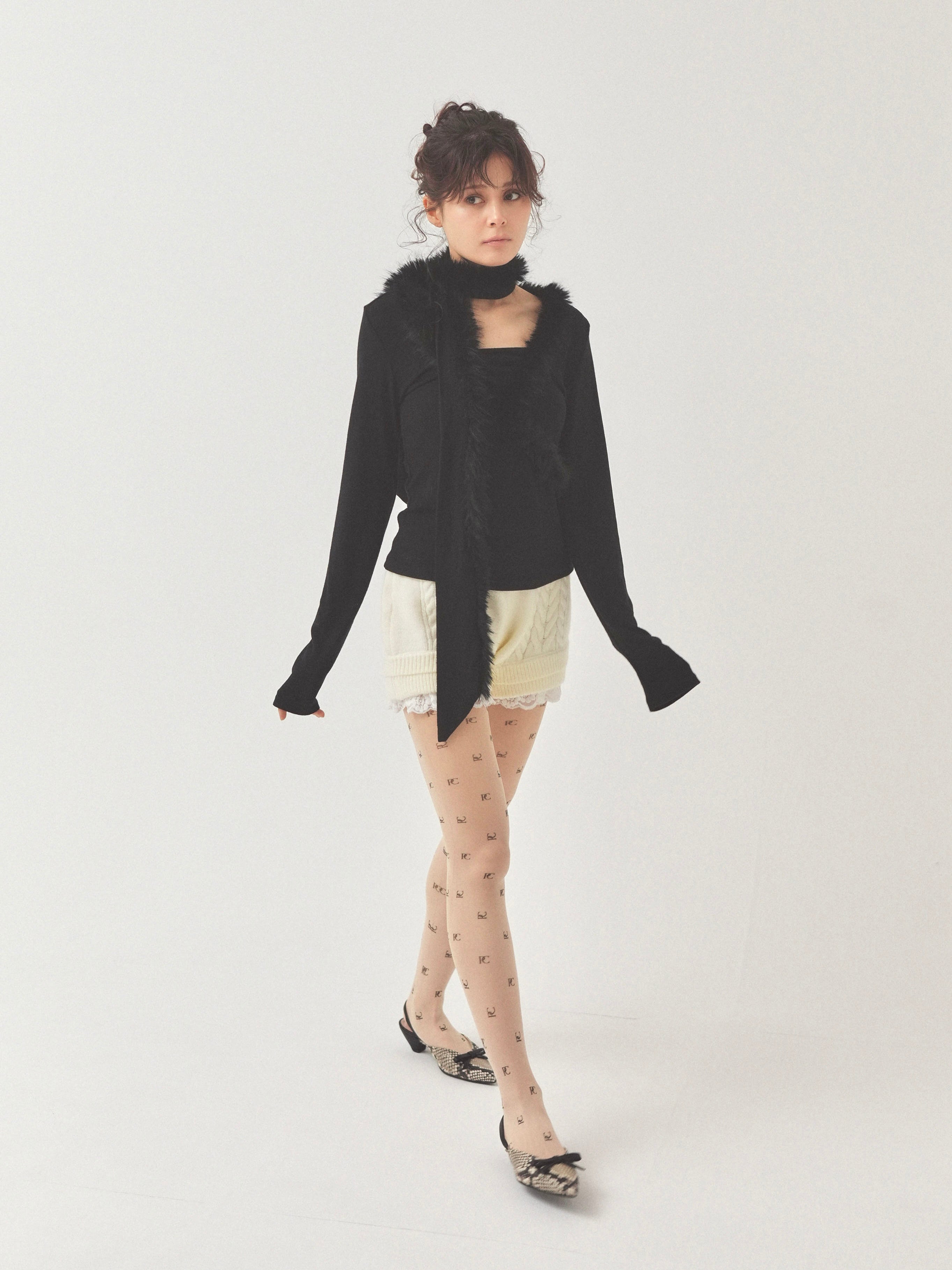 baby fur - tie tops