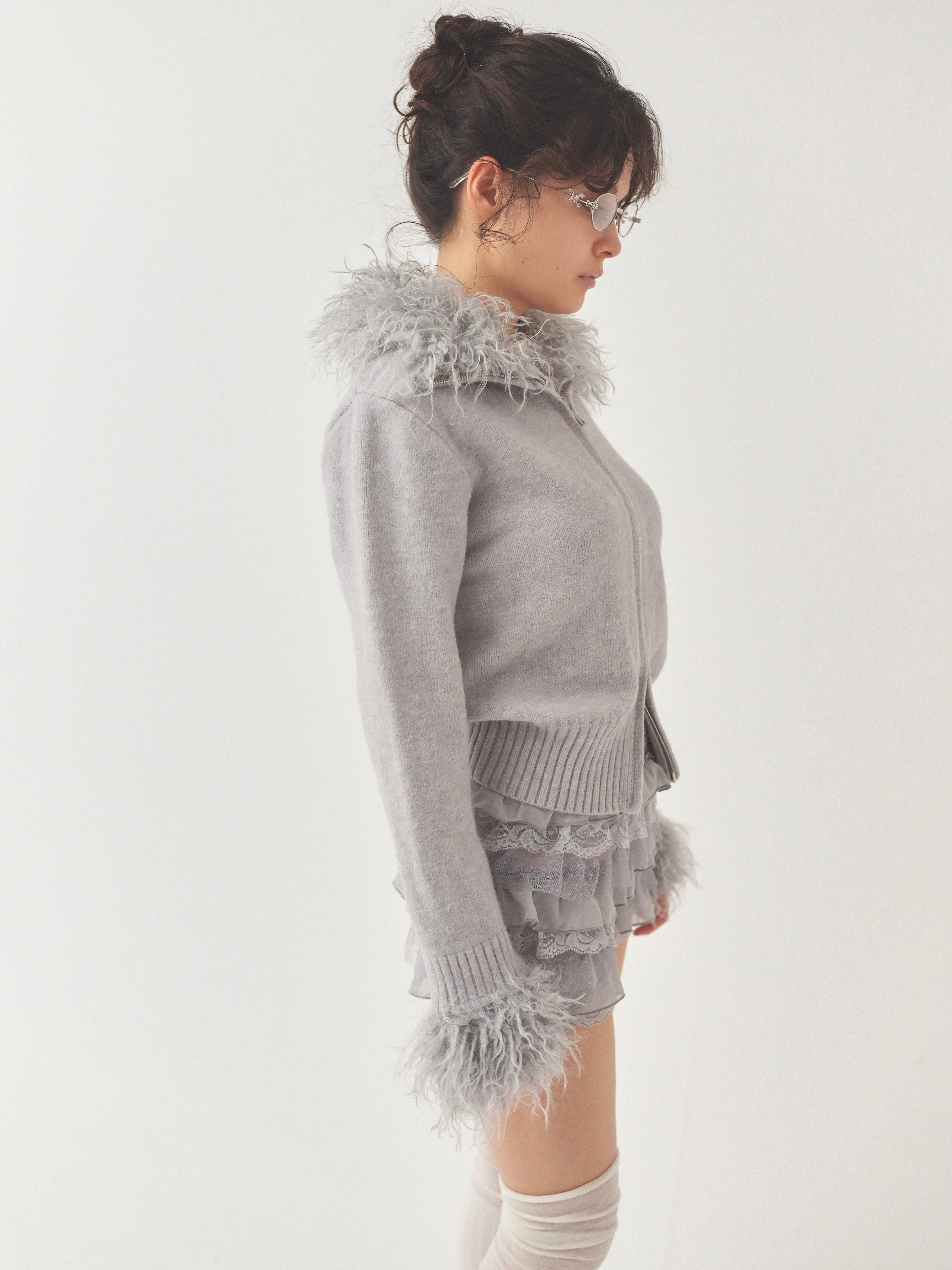 fur zipknit