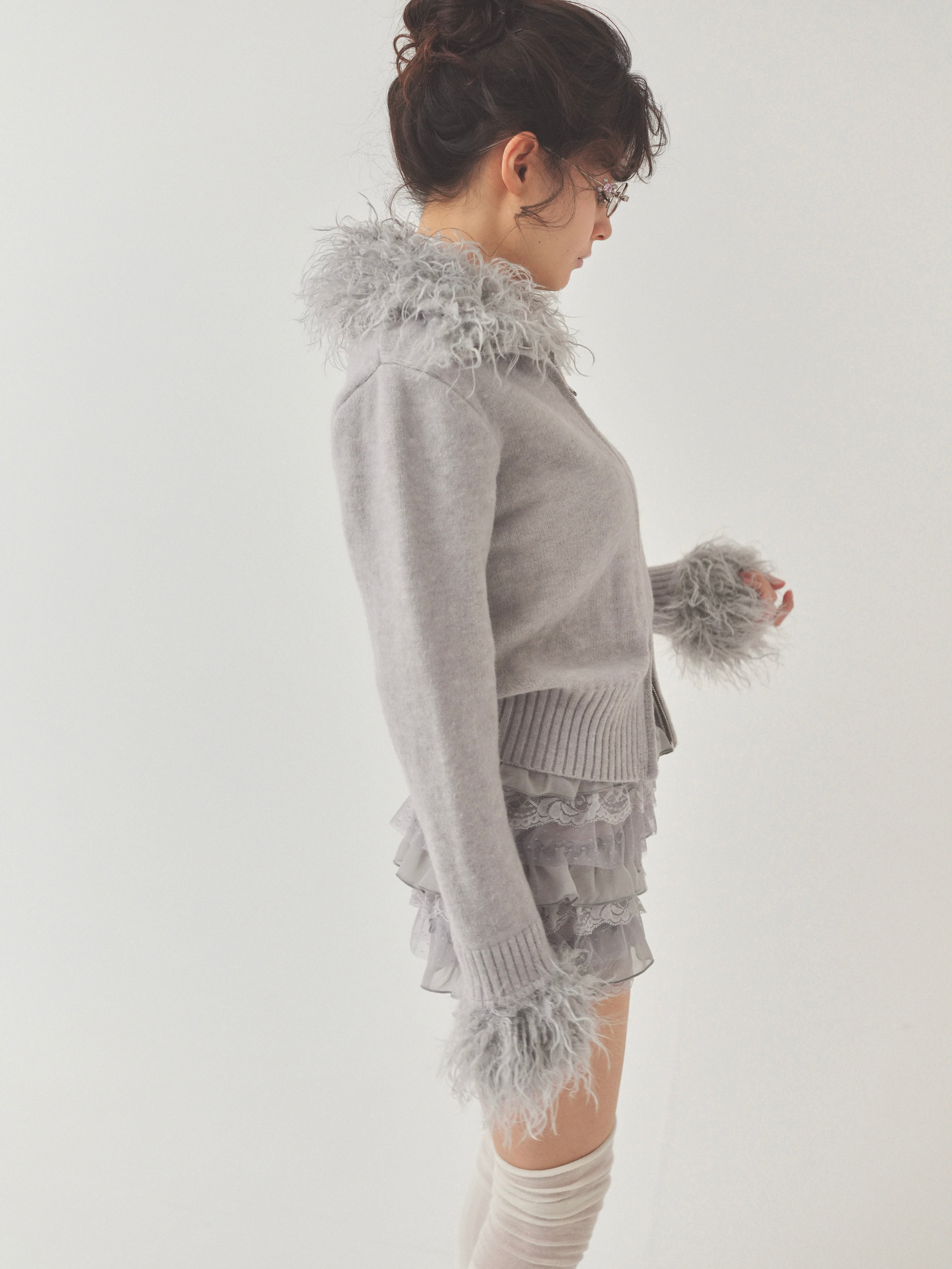 fur zipknit