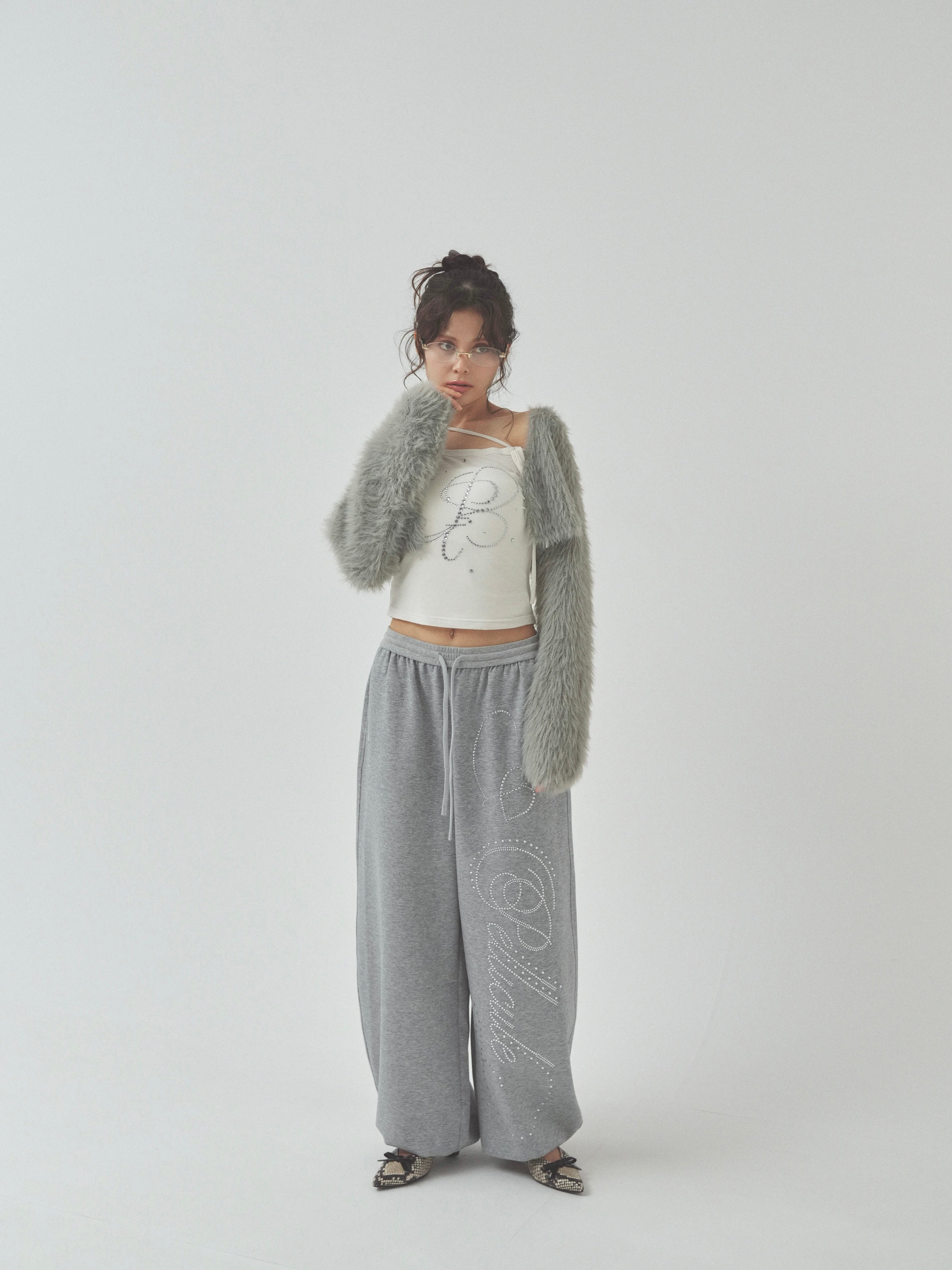 shaggy mini cardigan