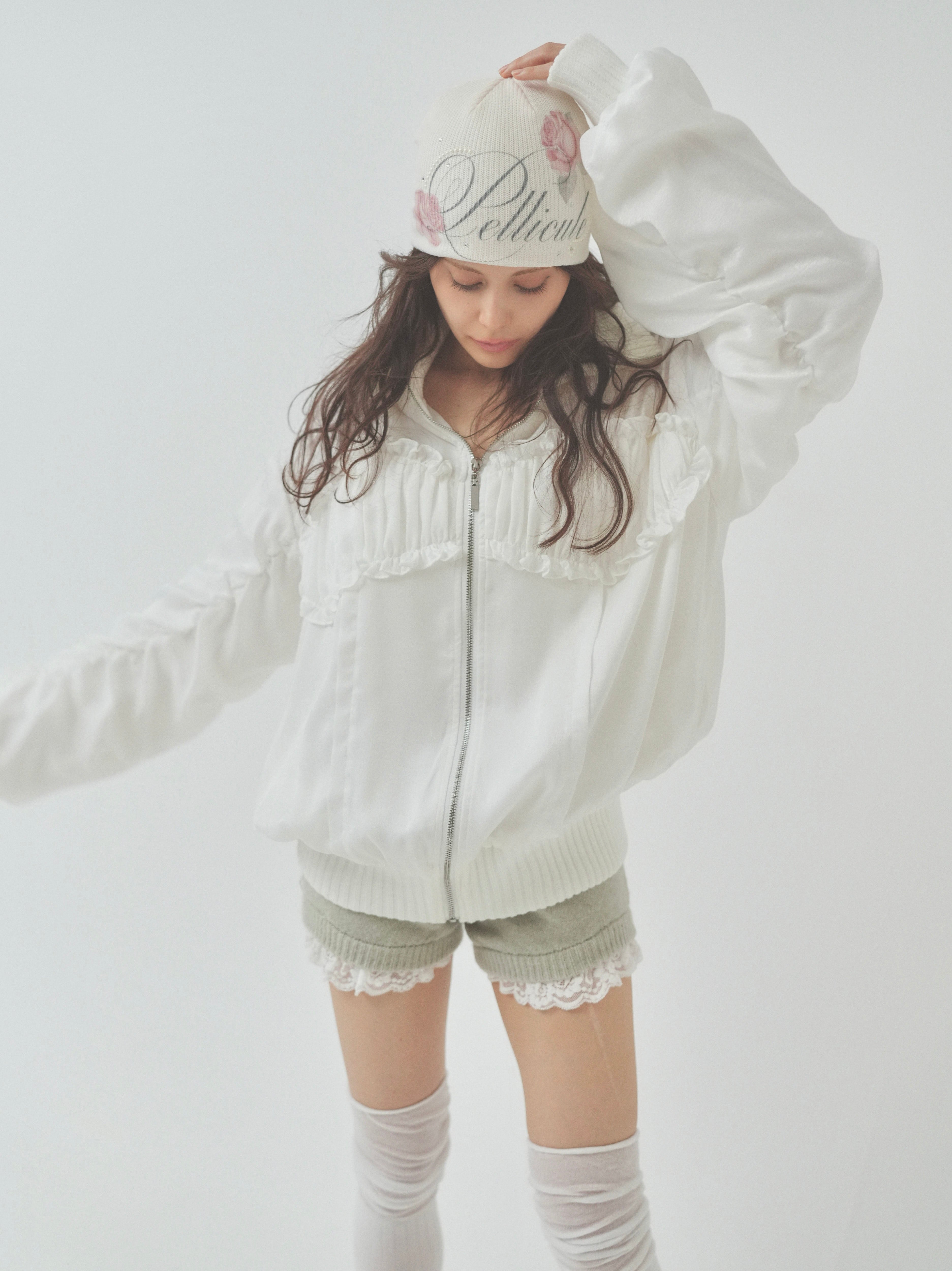 ribbon gather lib blouson
