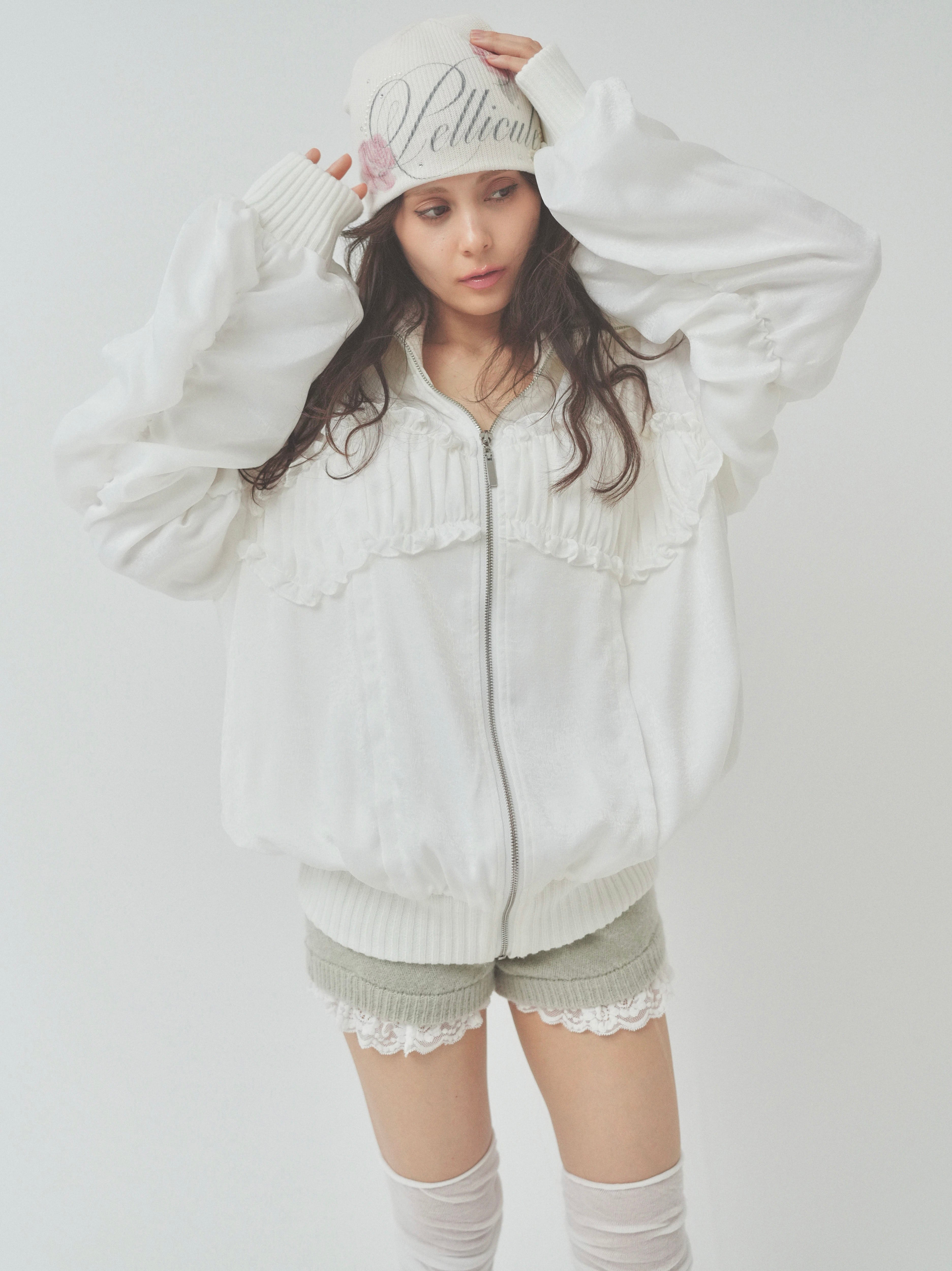 ribbon gather lib blouson