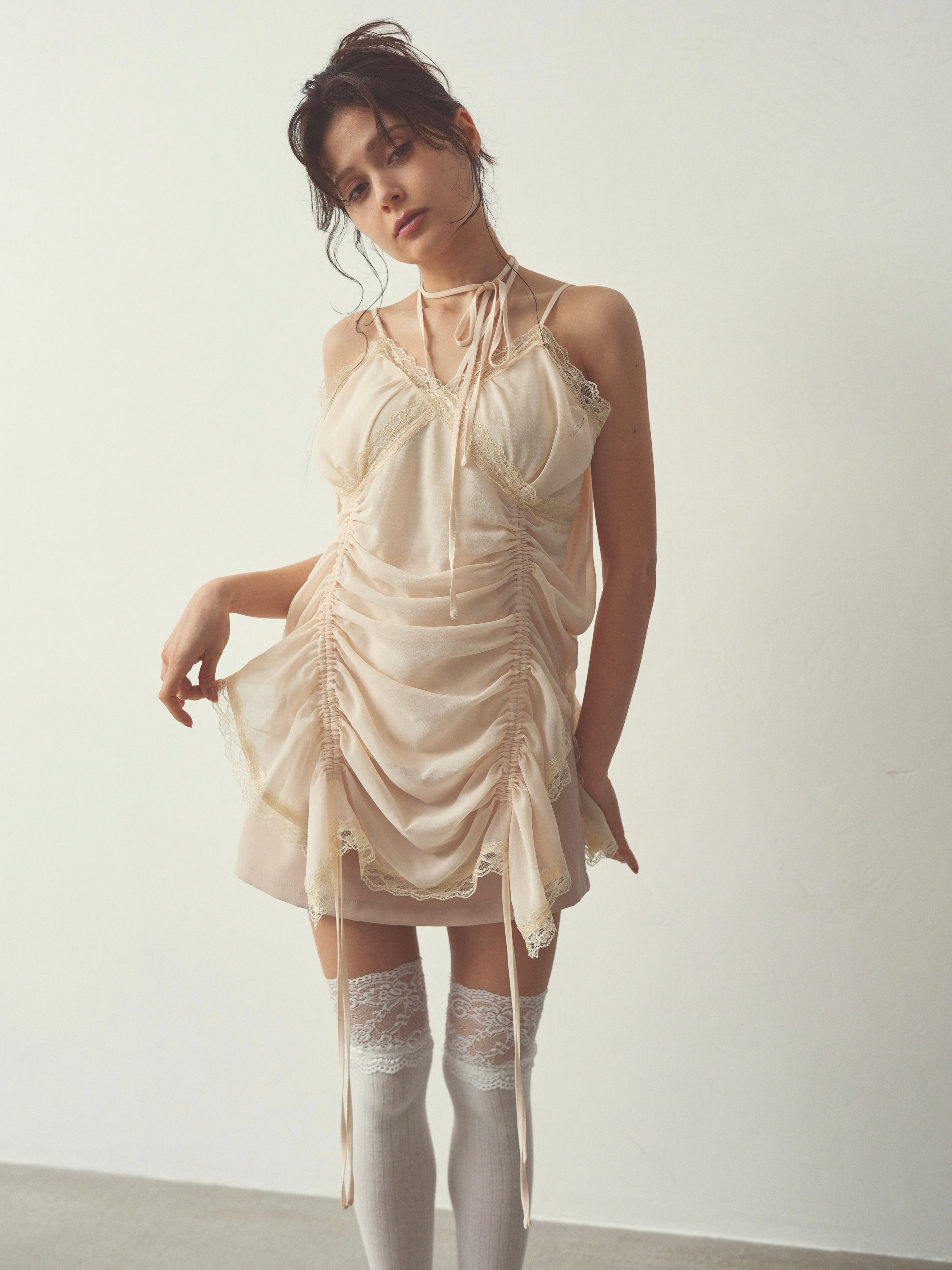 chiffon gather mini op