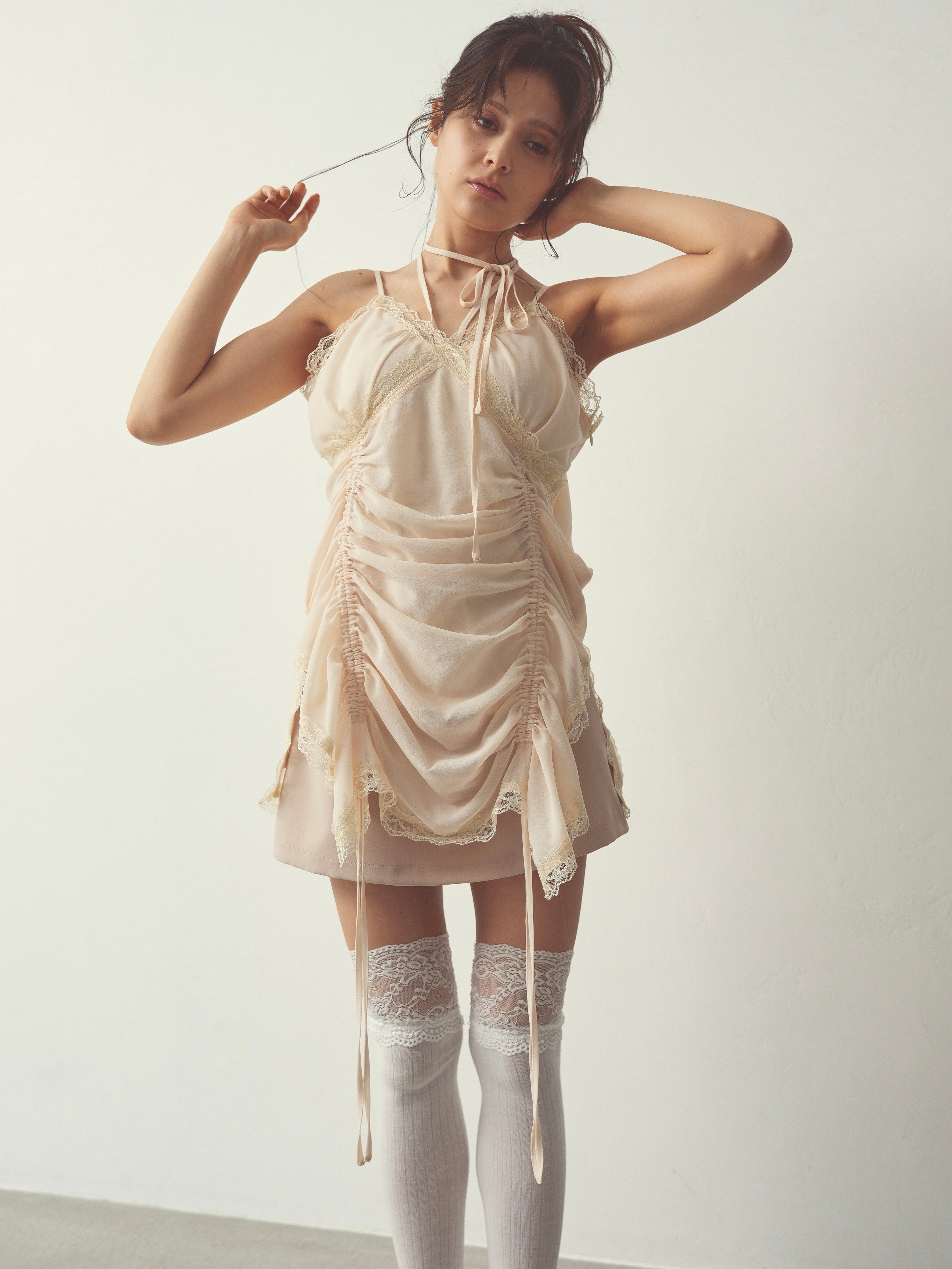 chiffon gather mini op