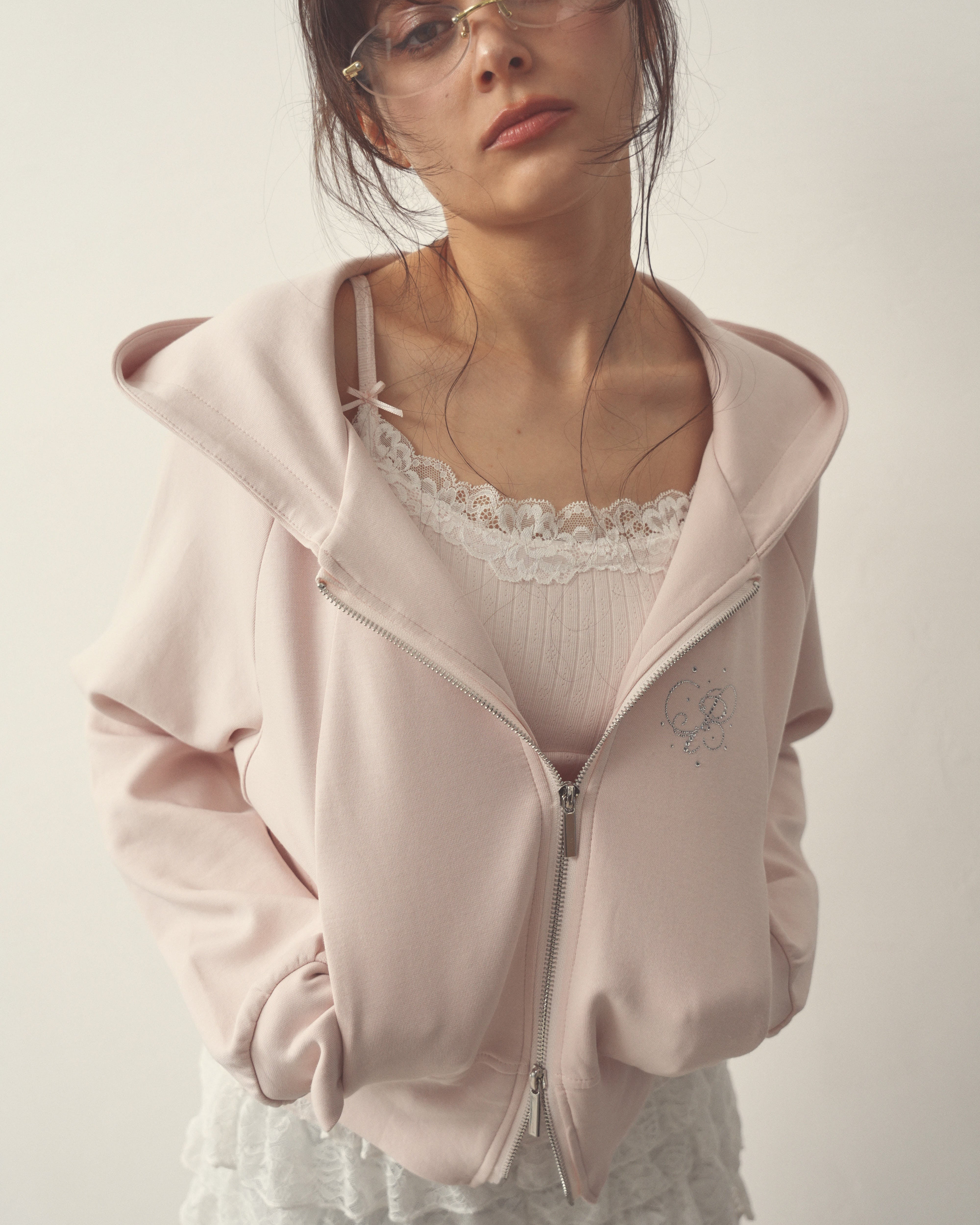 eyelet ribbon camisole