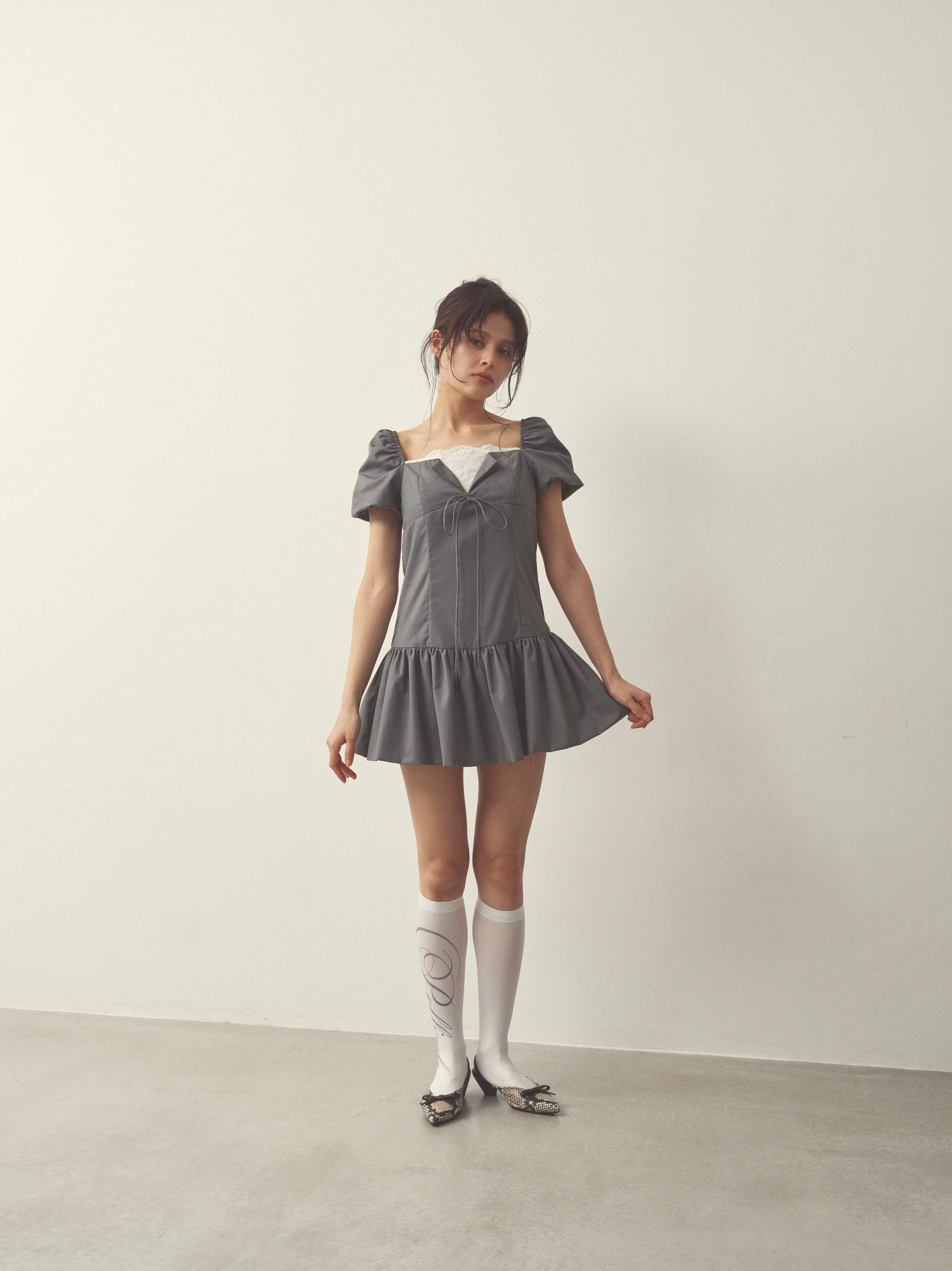 pointlace puff onepiece