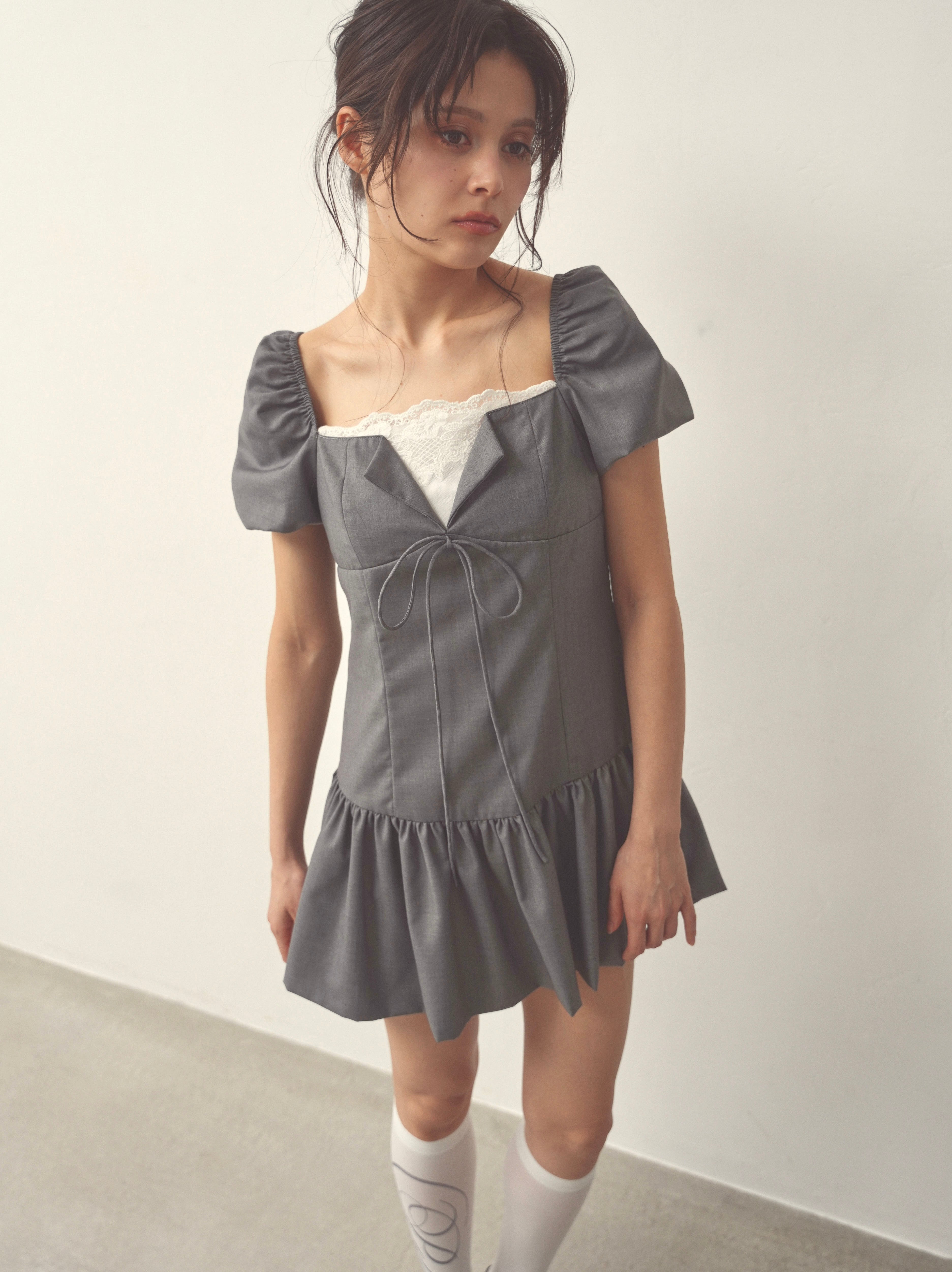 pointlace puff onepiece