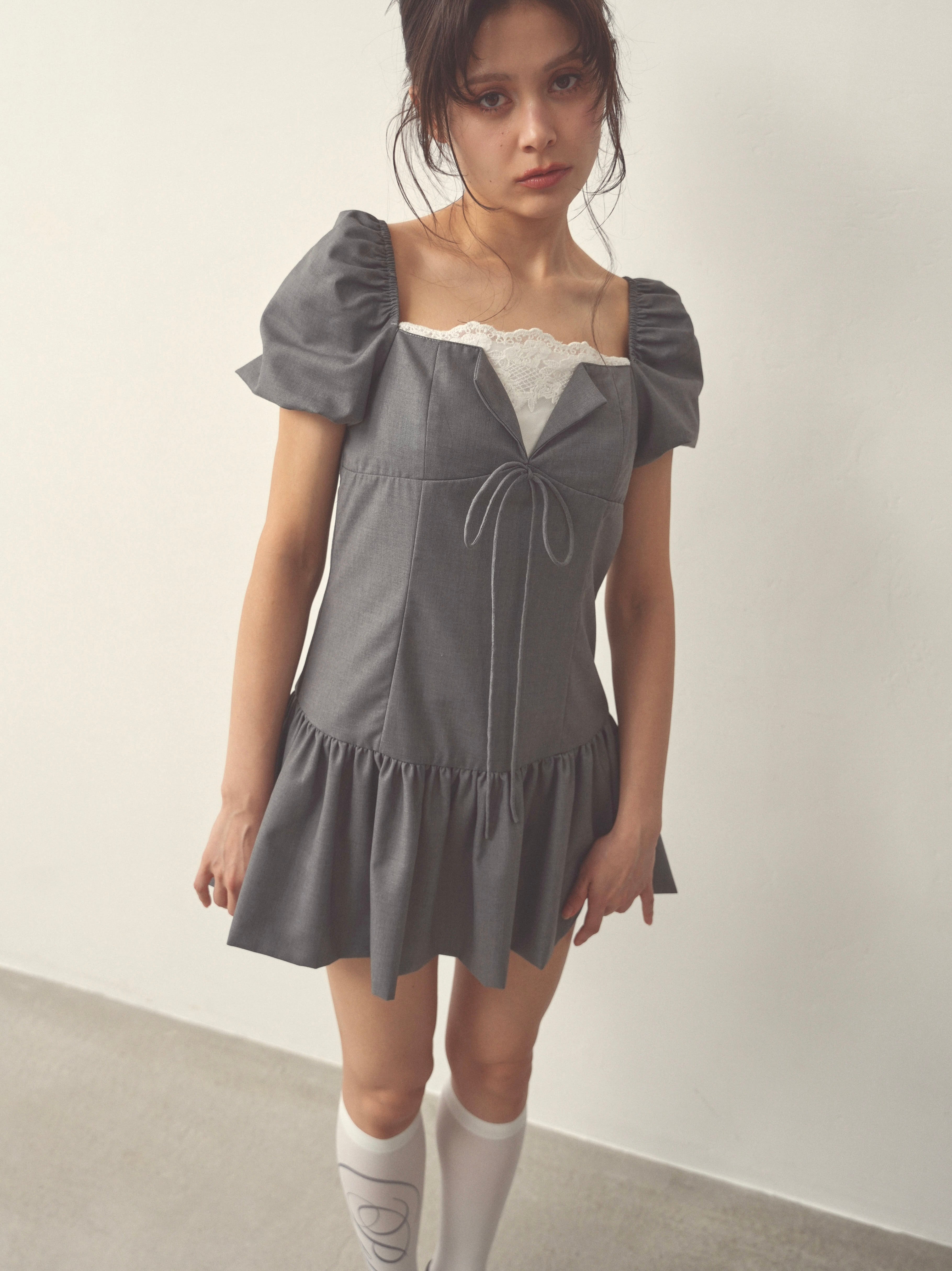 pointlace puff onepiece