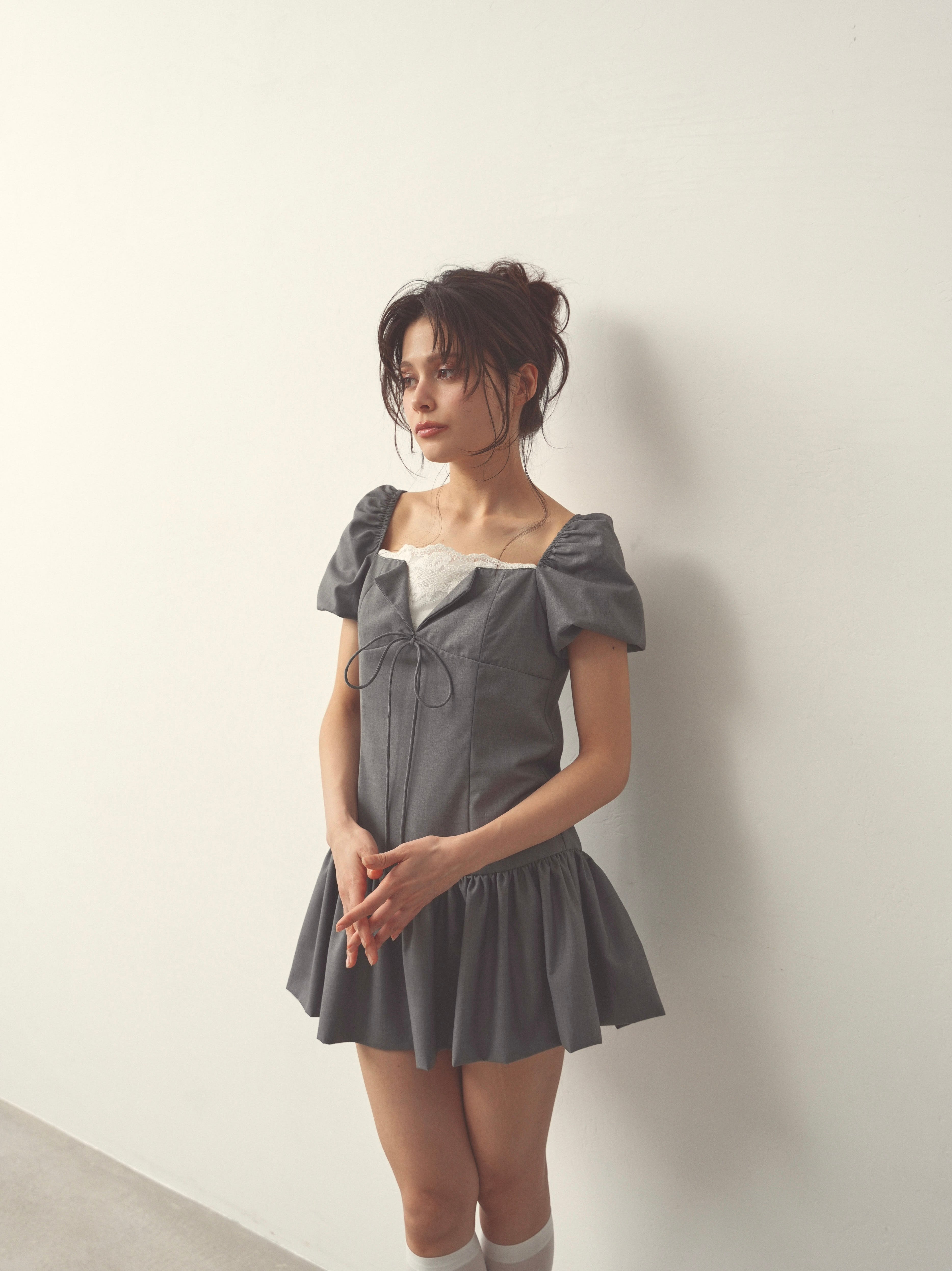 pointlace puff onepiece