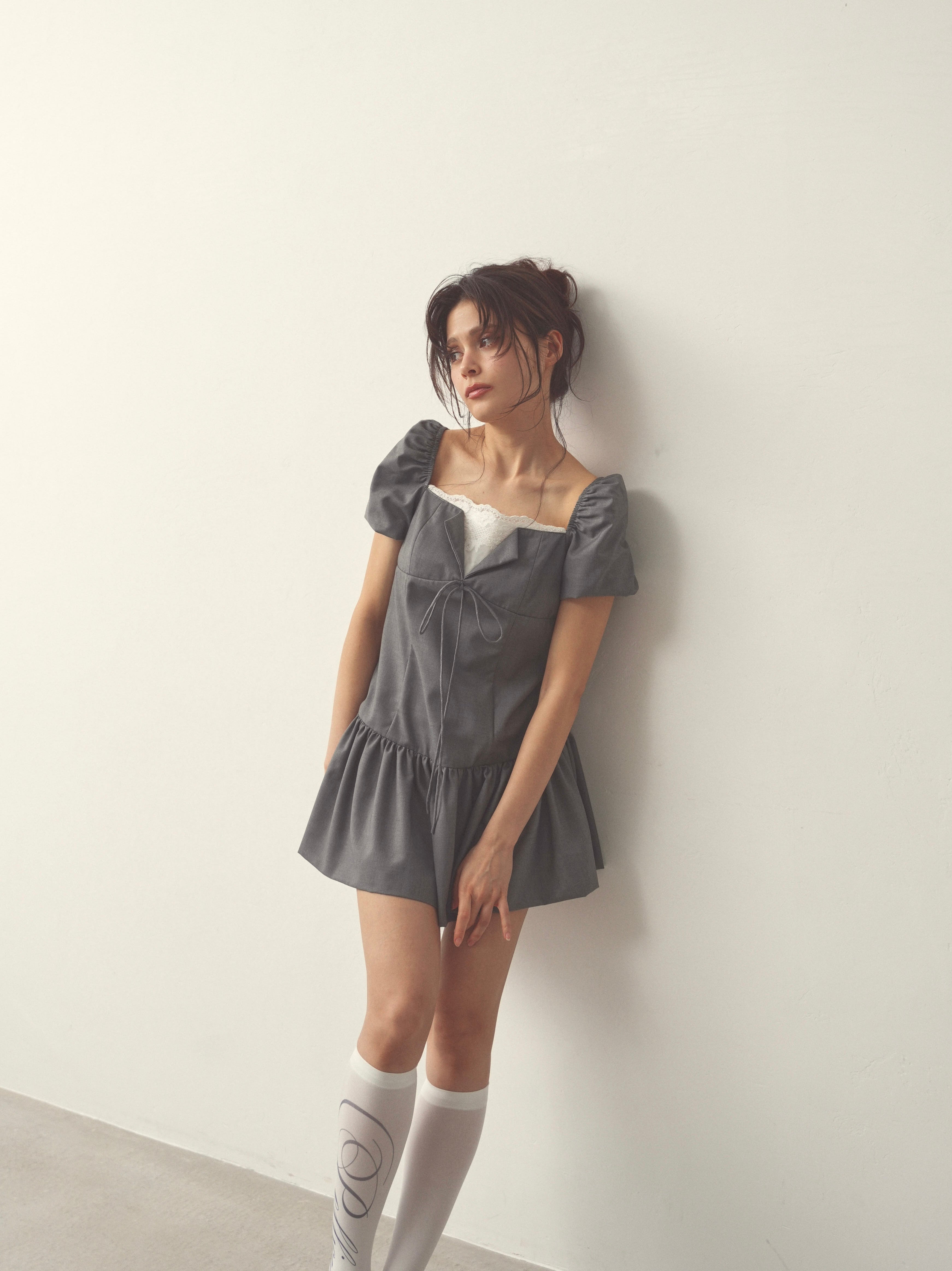 pointlace puff onepiece