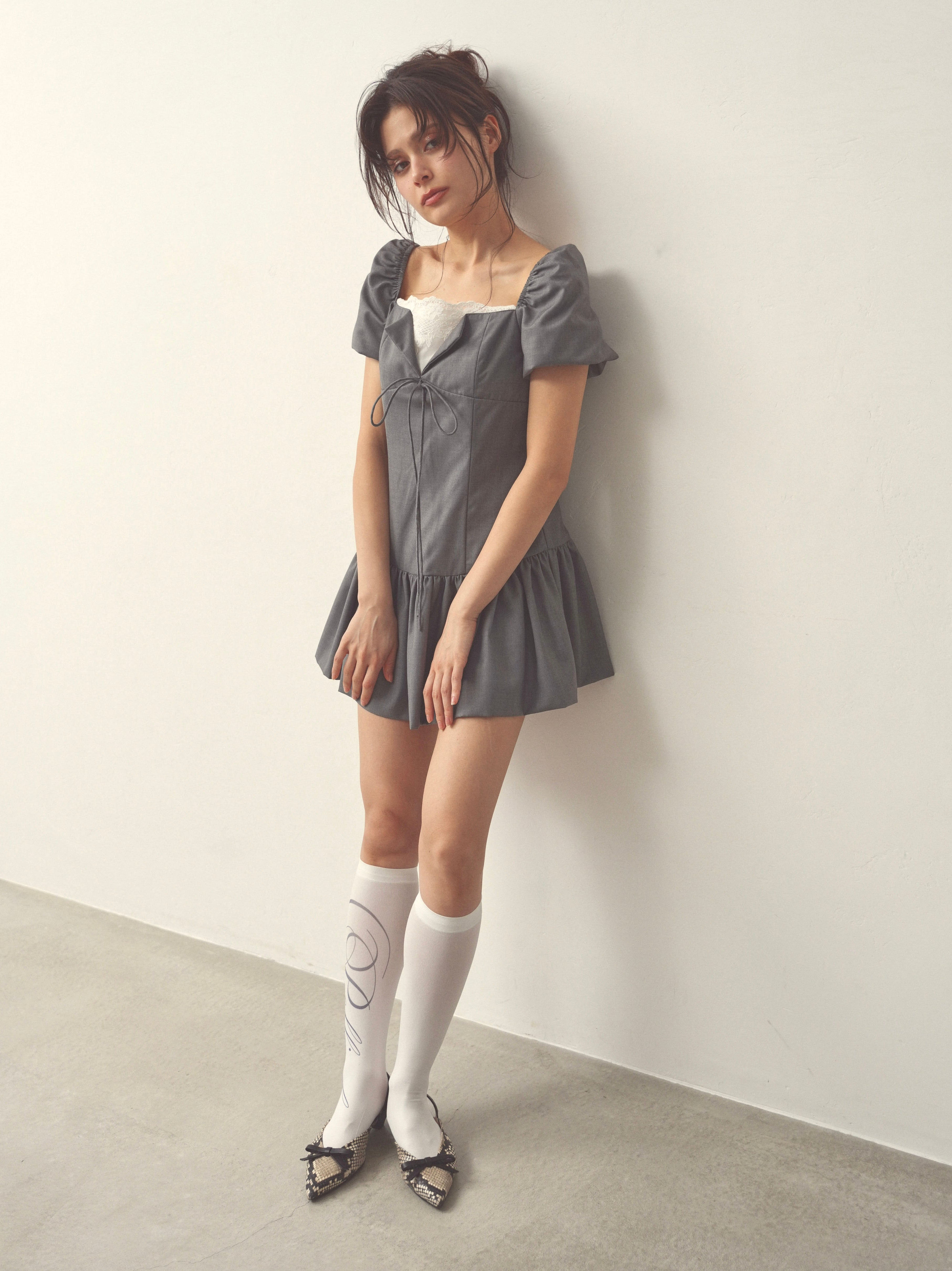 pointlace puff onepiece