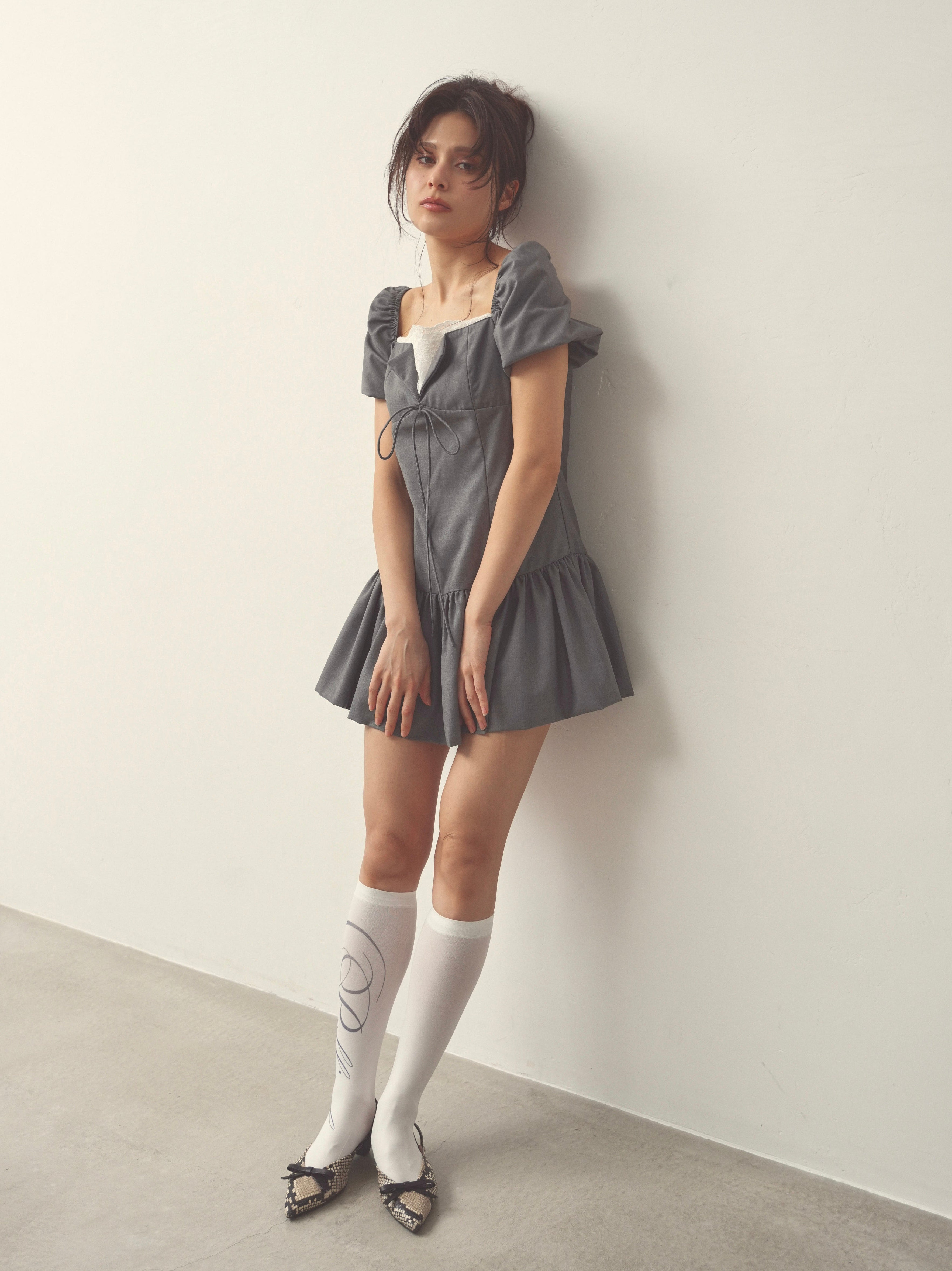 pointlace puff onepiece