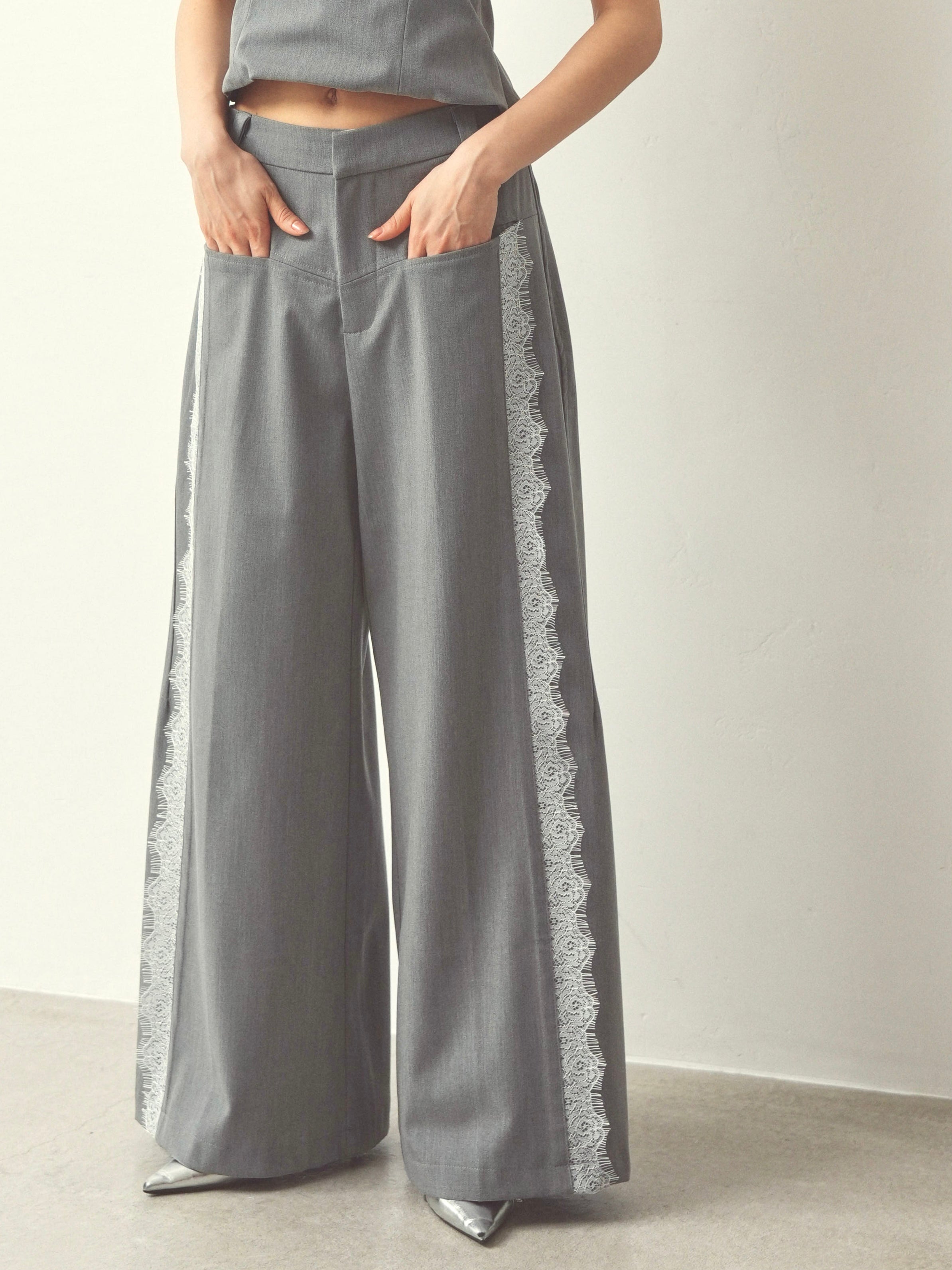 point lace pants