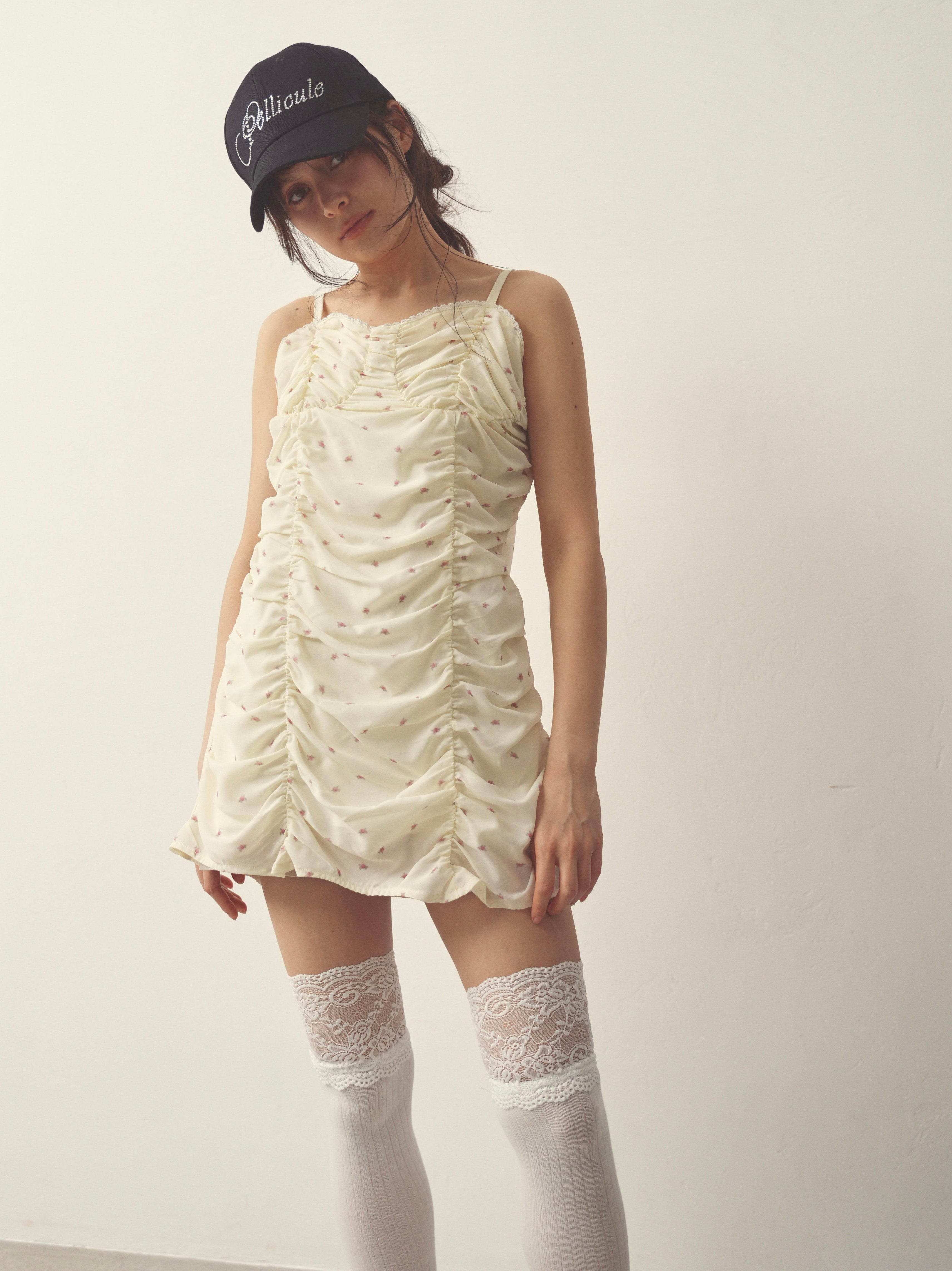 girlish gather mini onepiece