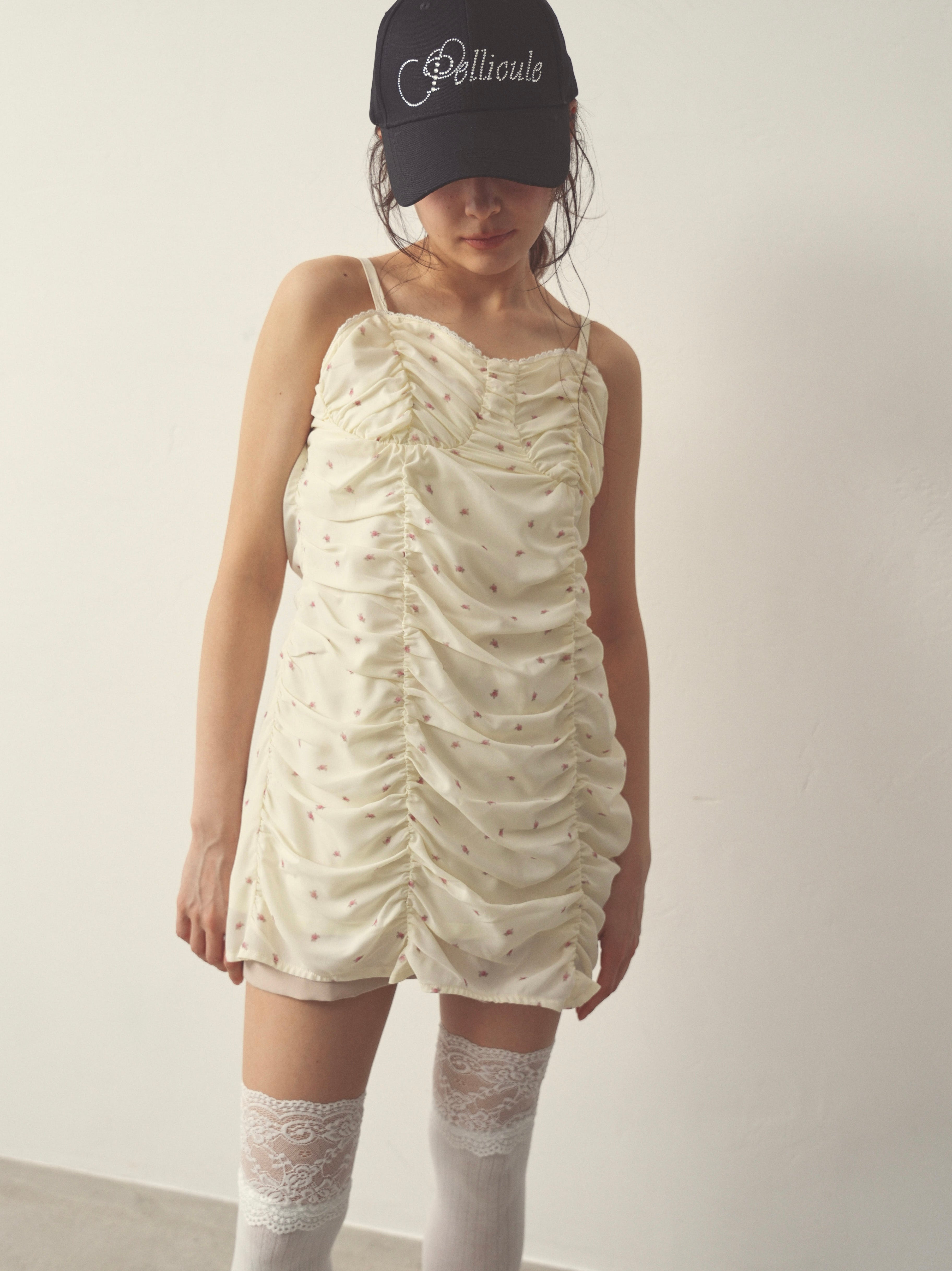 girlish gather mini onepiece