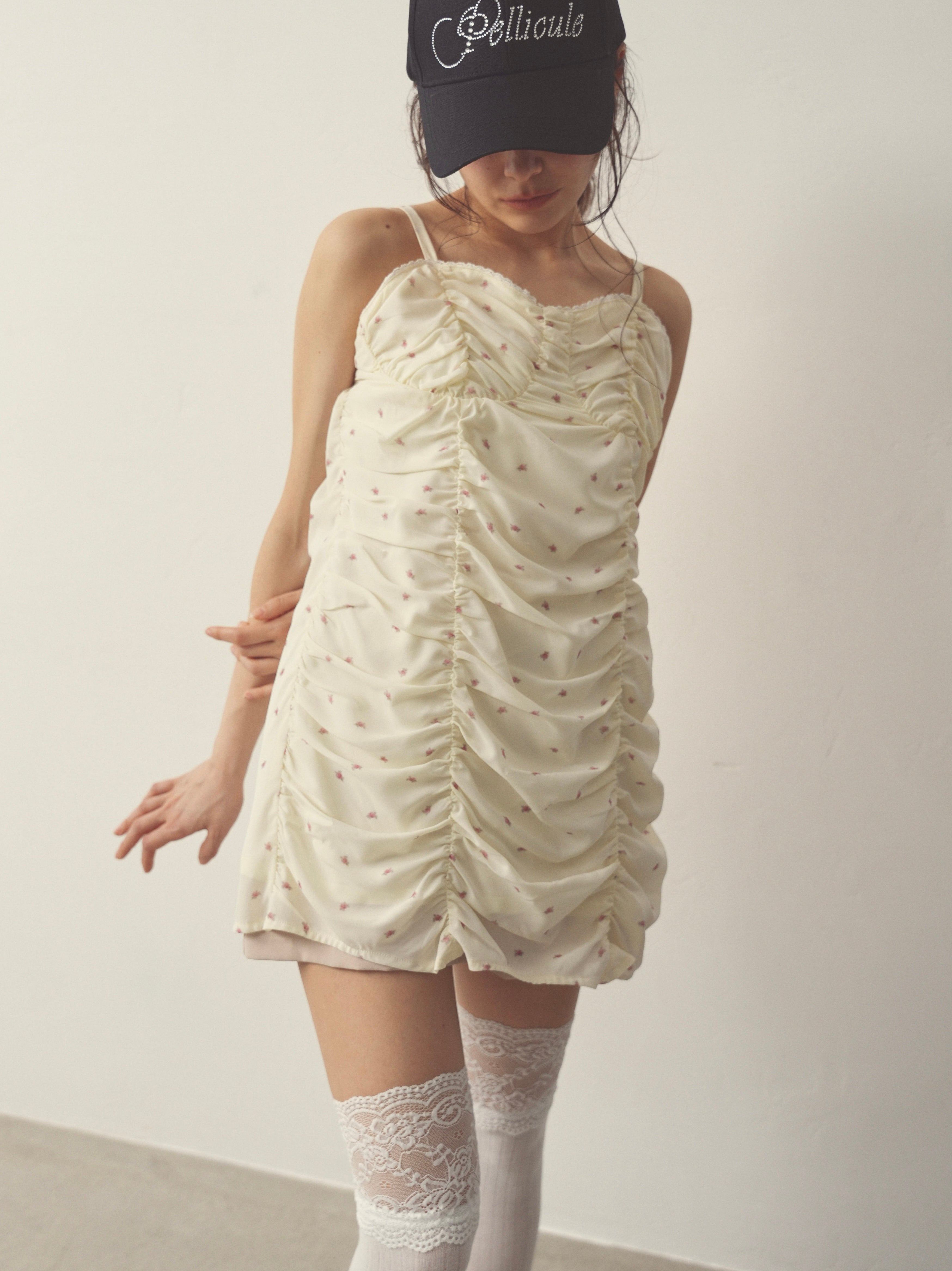 girlish gather mini onepiece