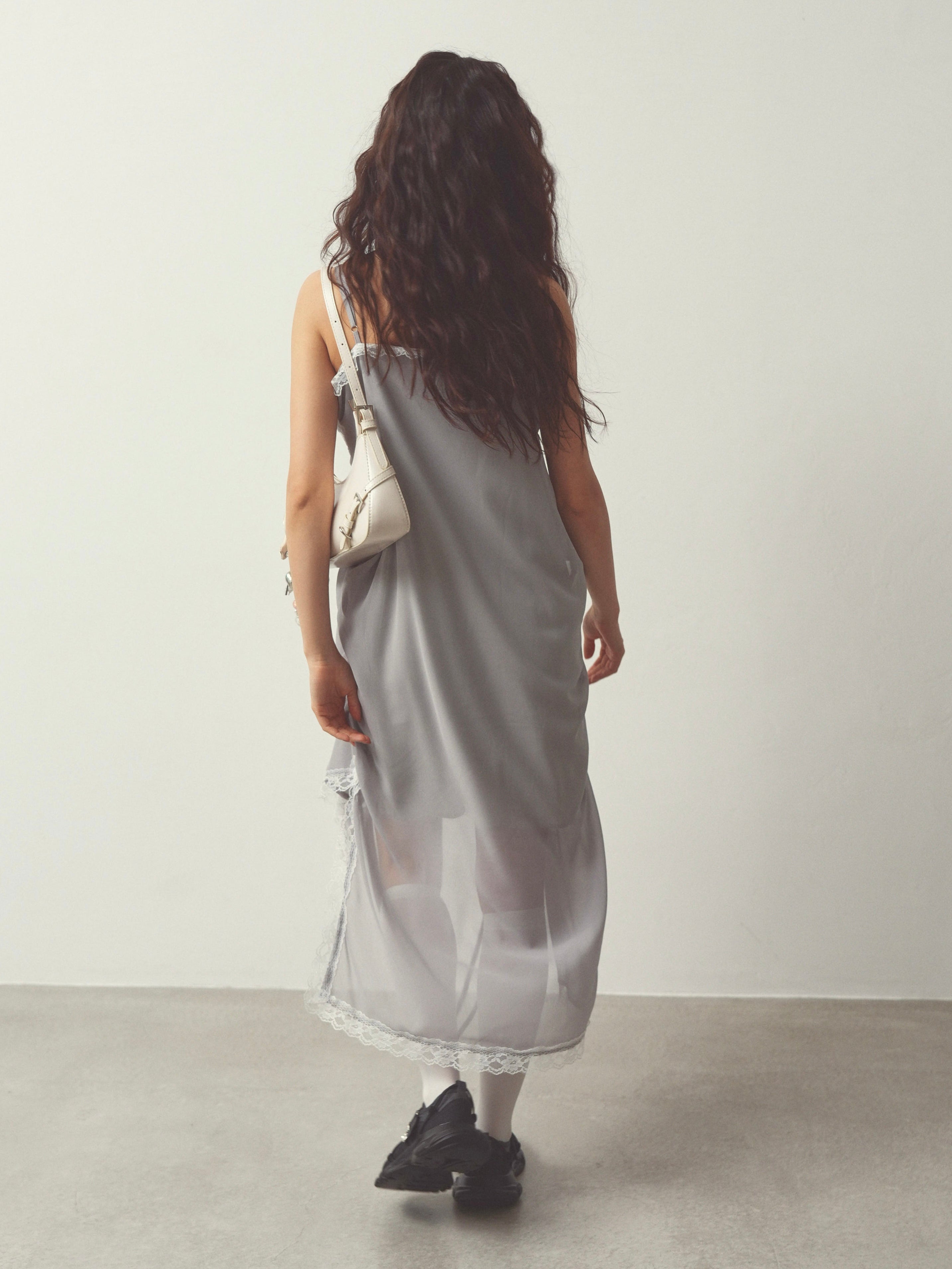 chiffon gather long op