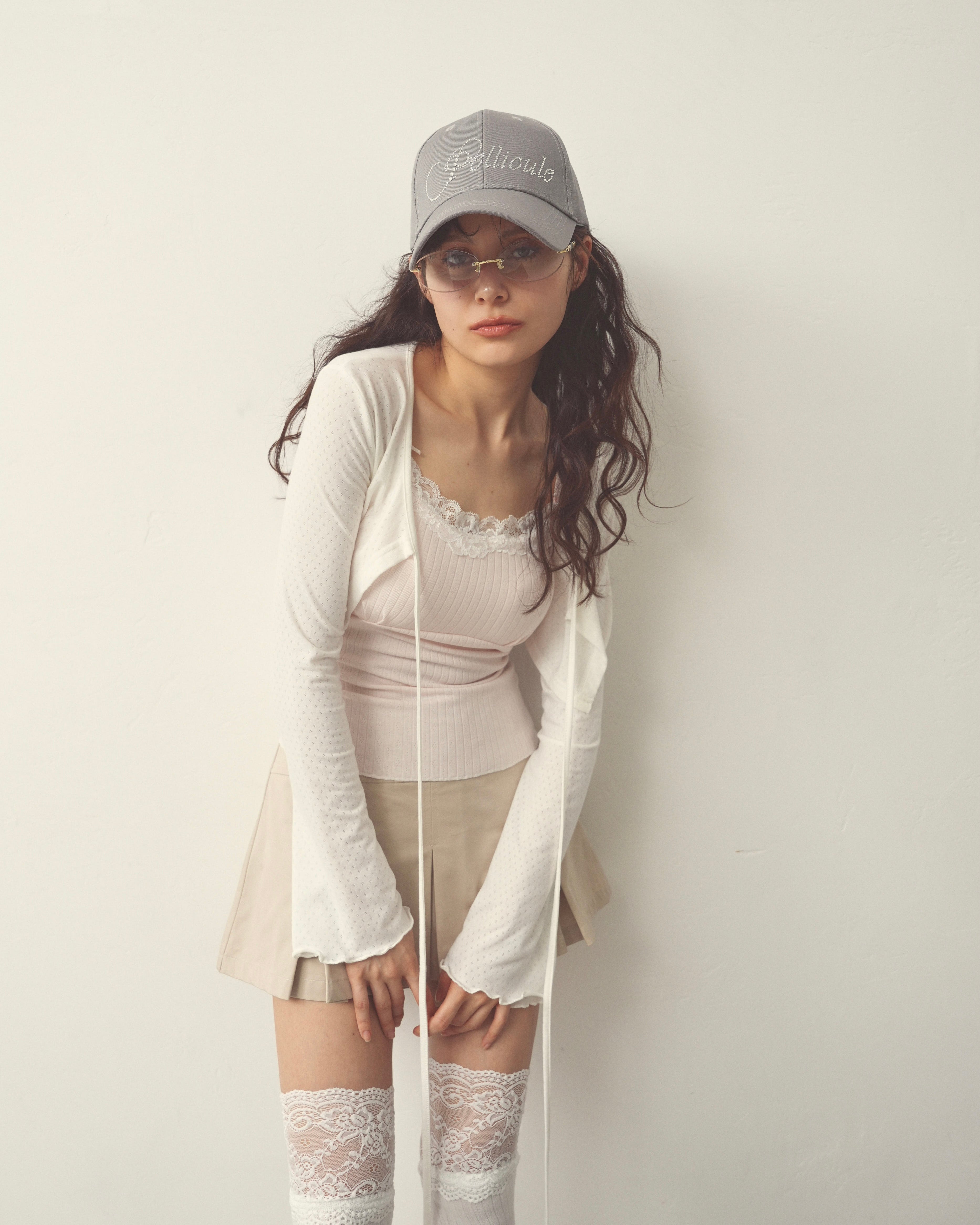 eyelet ribbon camisole