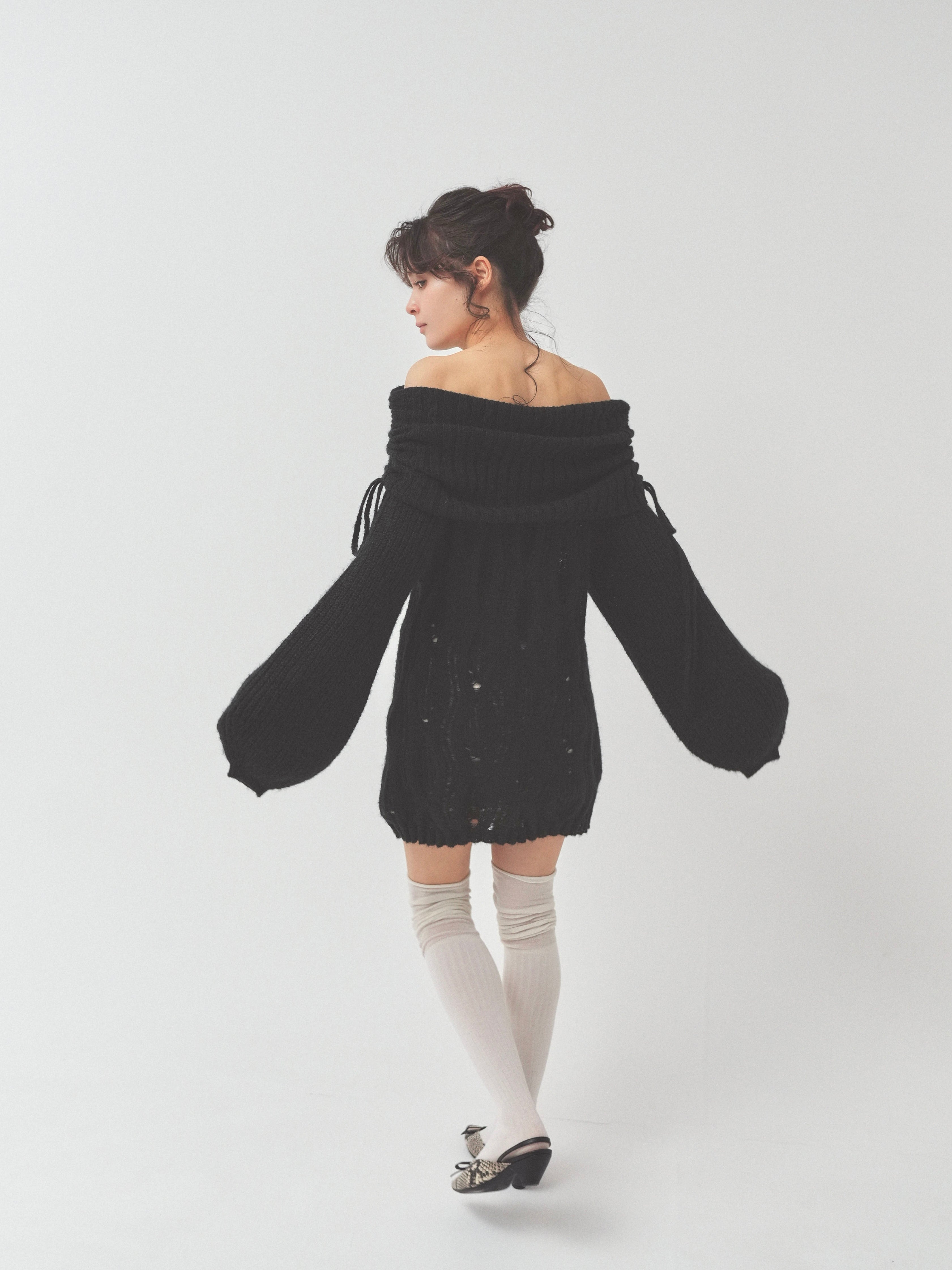 side gather loose knit