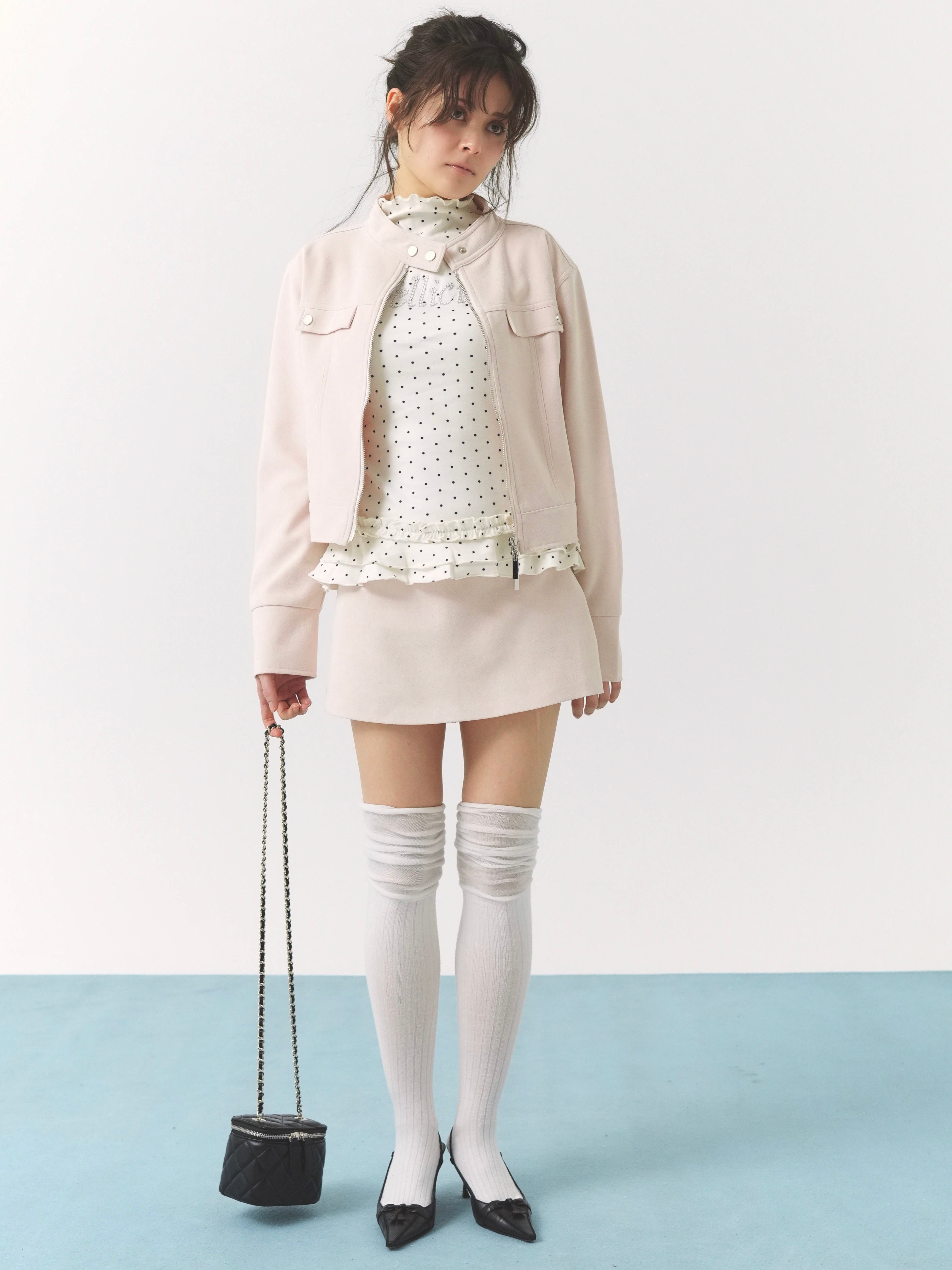 Peach peel skirt