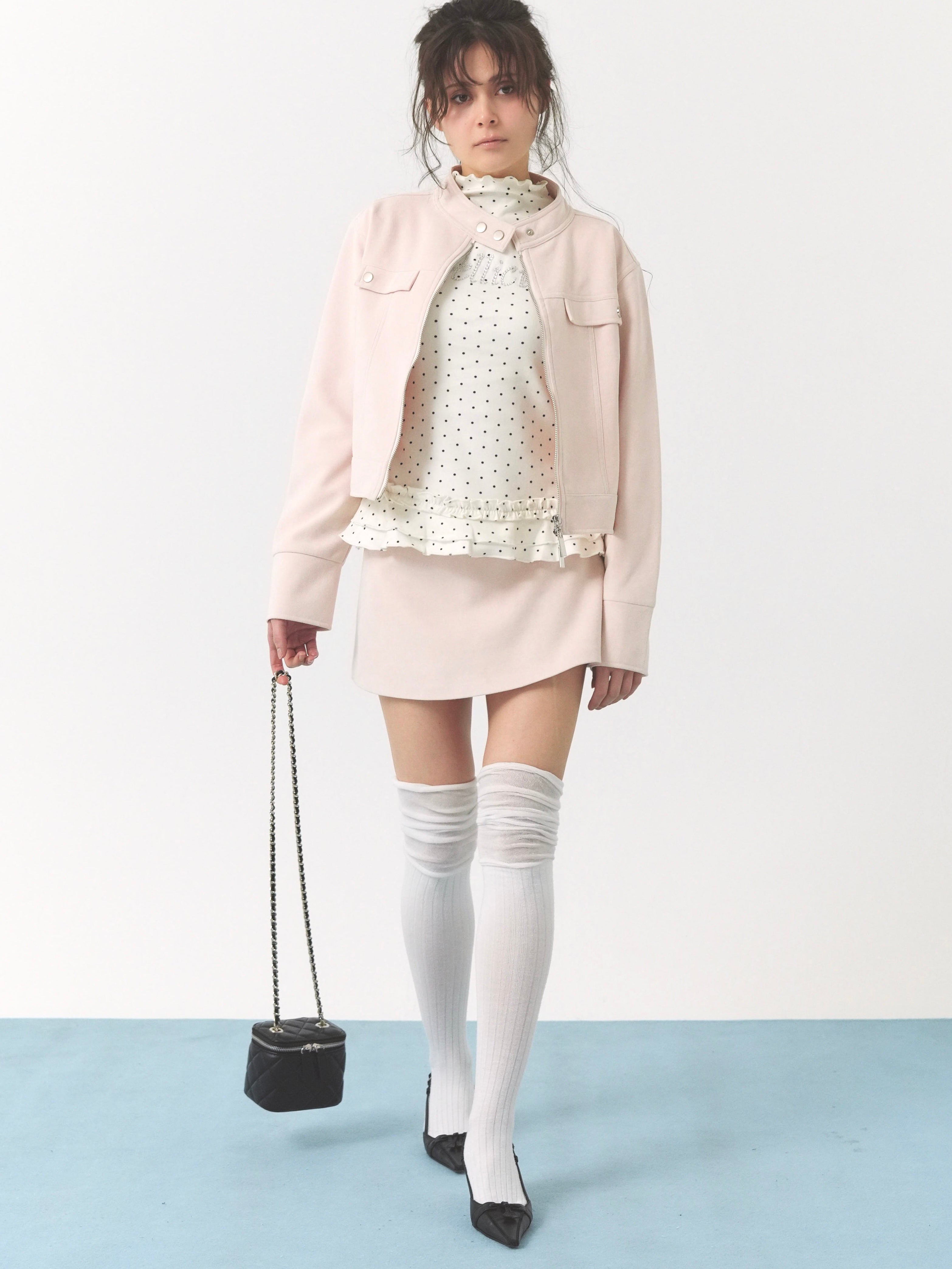 Peach peel skirt