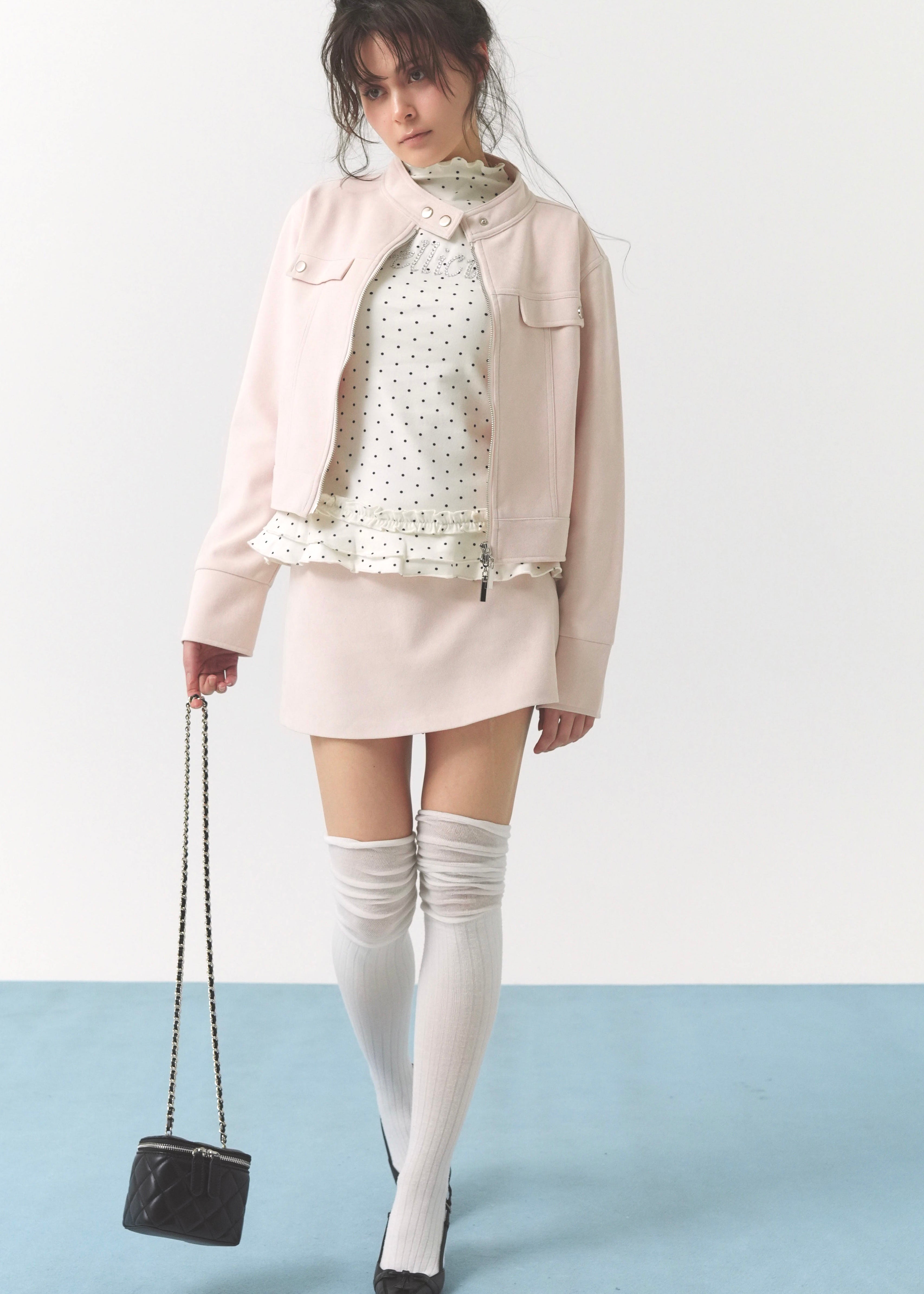 Peach peel skirt