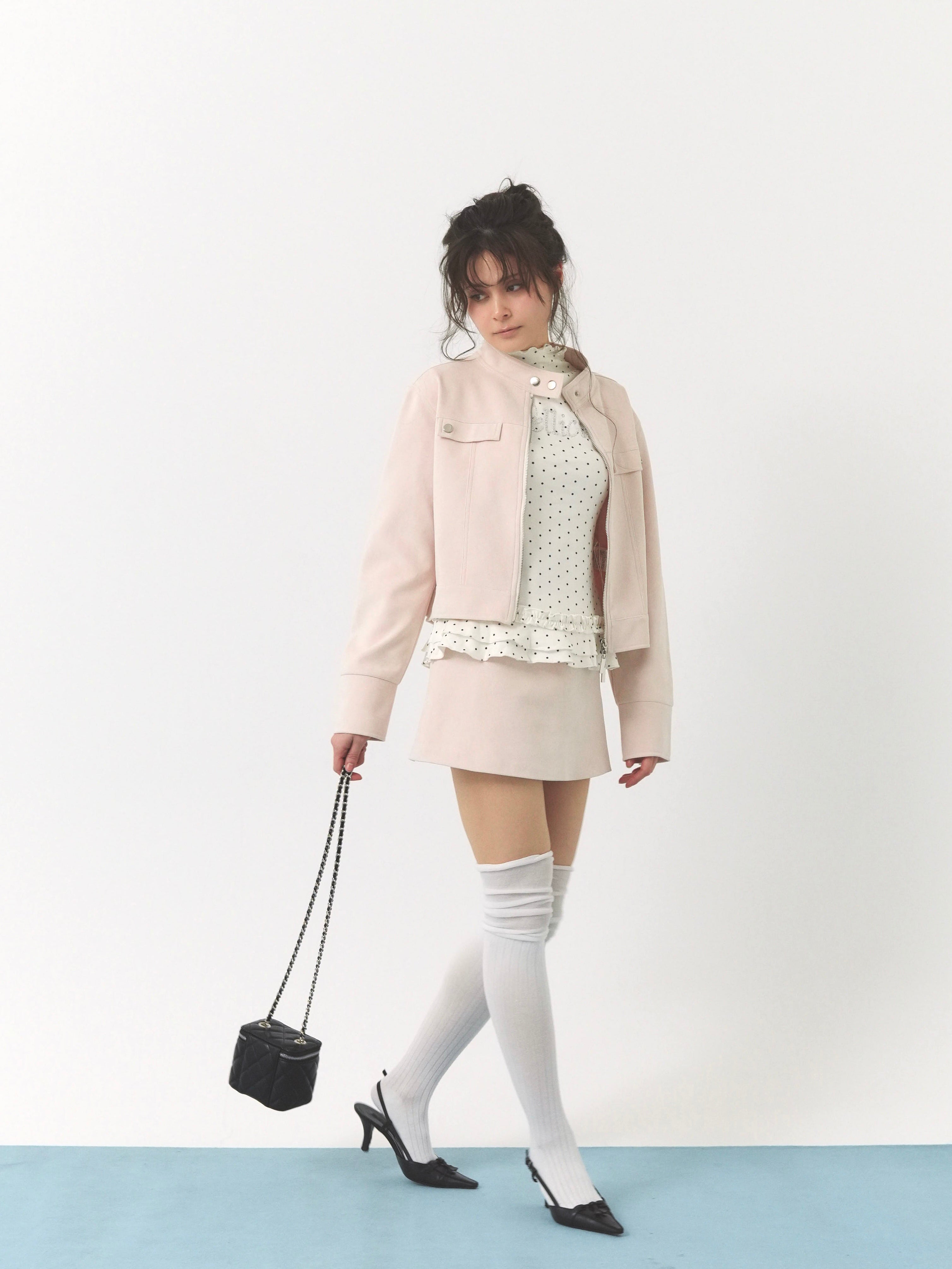 Peach peel skirt