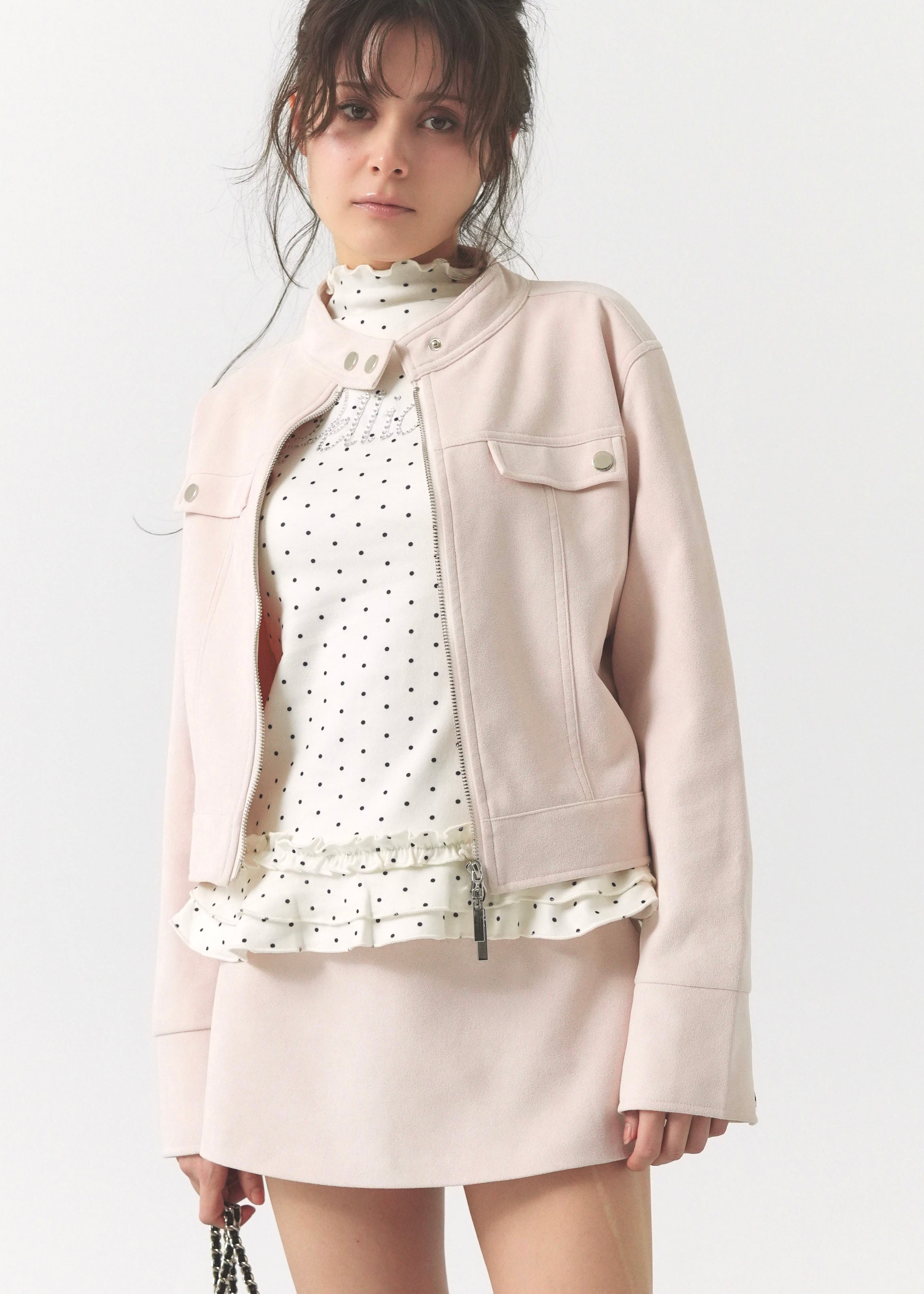 Peach peel skirt