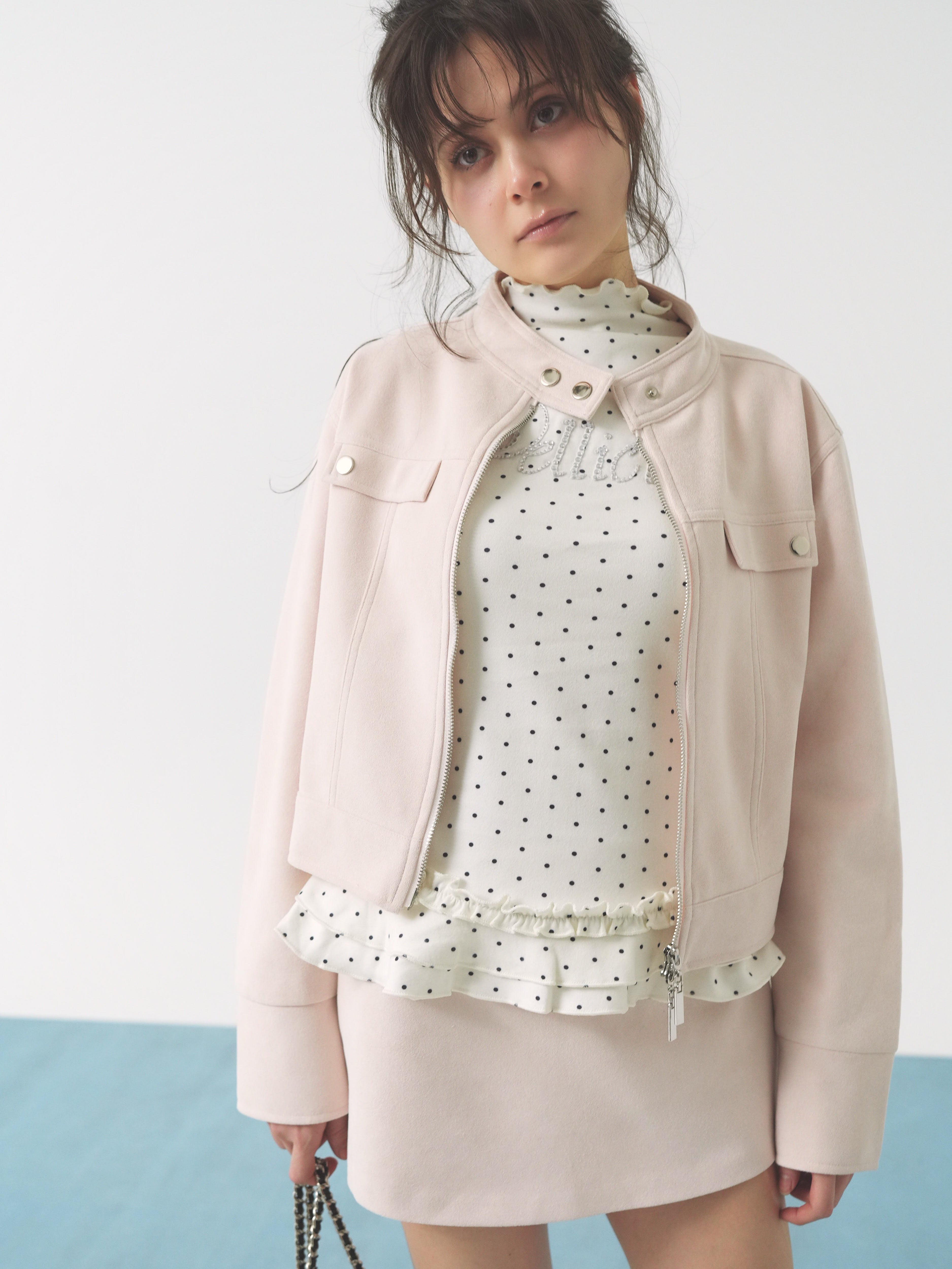 Peach peel skirt